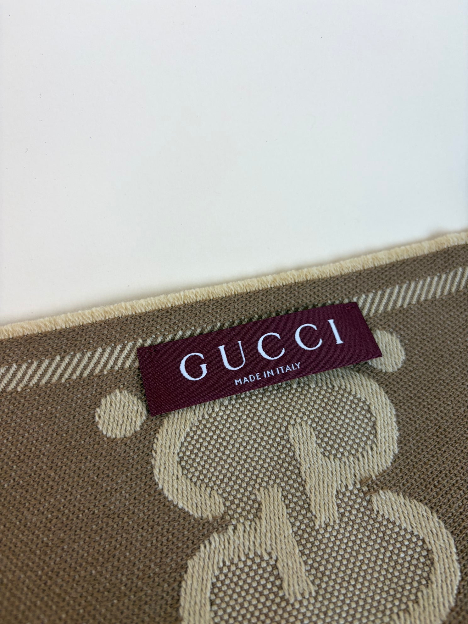 Gucci Bicolor GG Wool Scarf