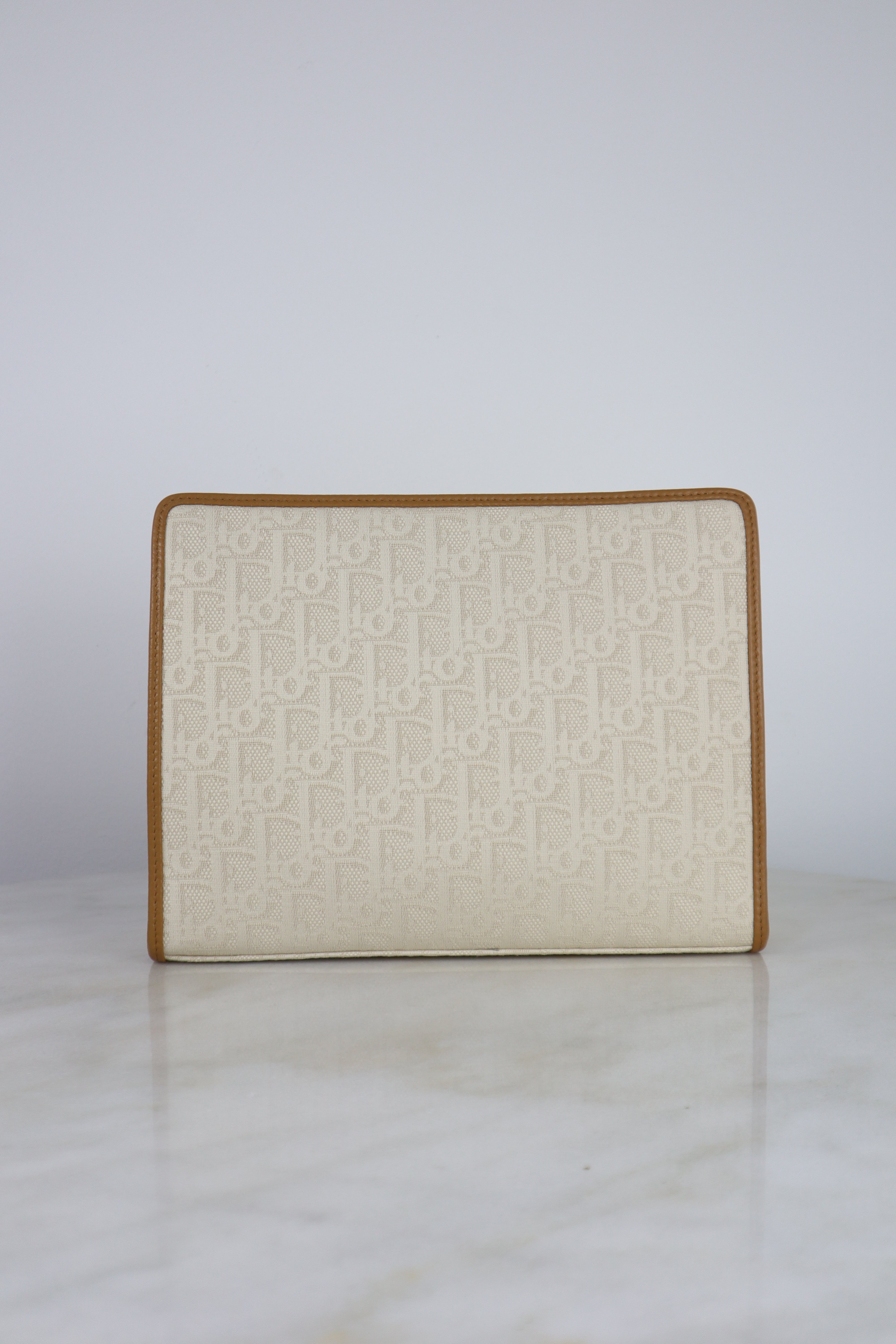 Christian Dior Natural Oblique Montaigne Dea Pouch