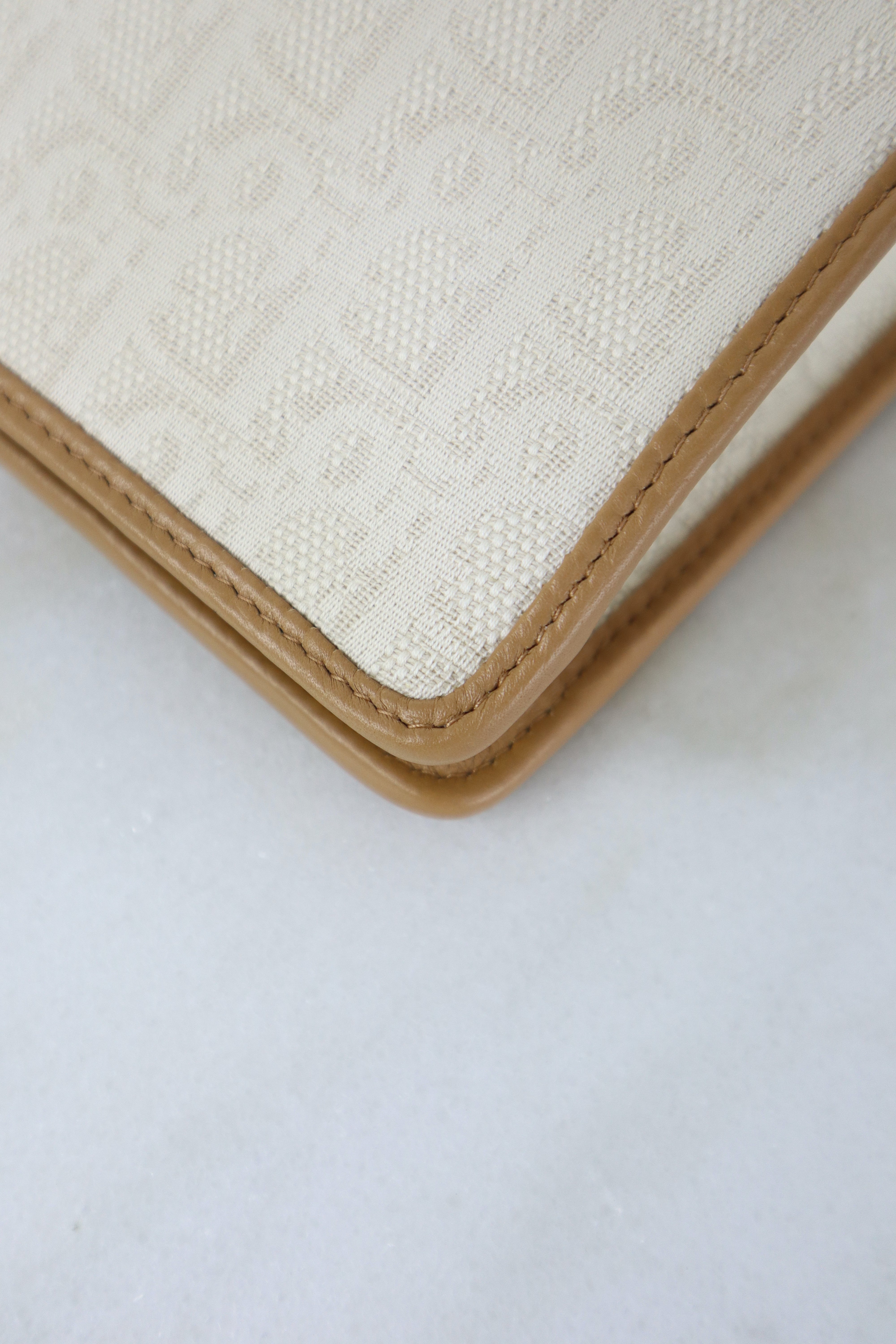 Christian Dior Natural Oblique Montaigne Dea Pouch