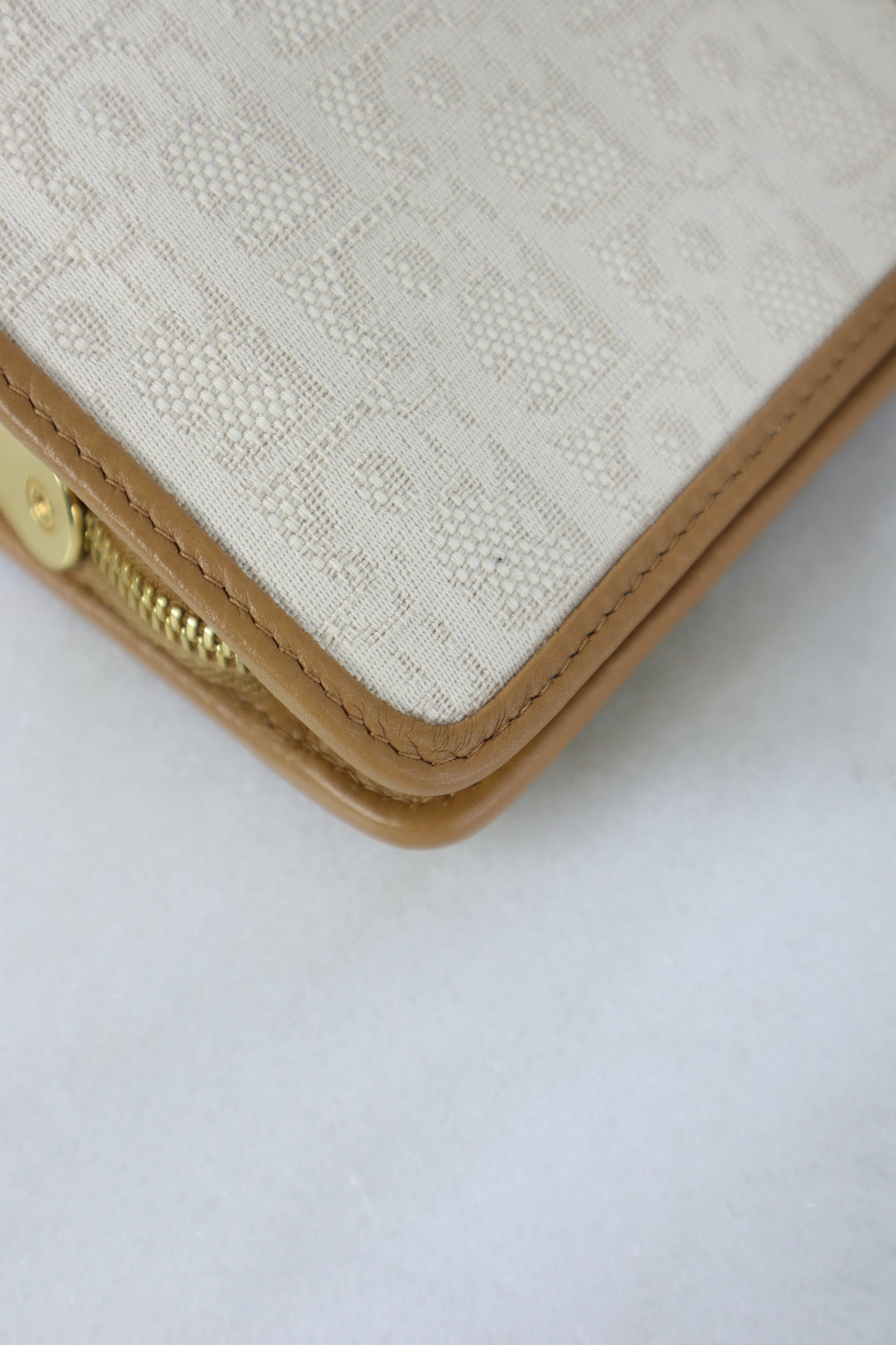 Christian Dior Natural Oblique Montaigne Dea Pouch