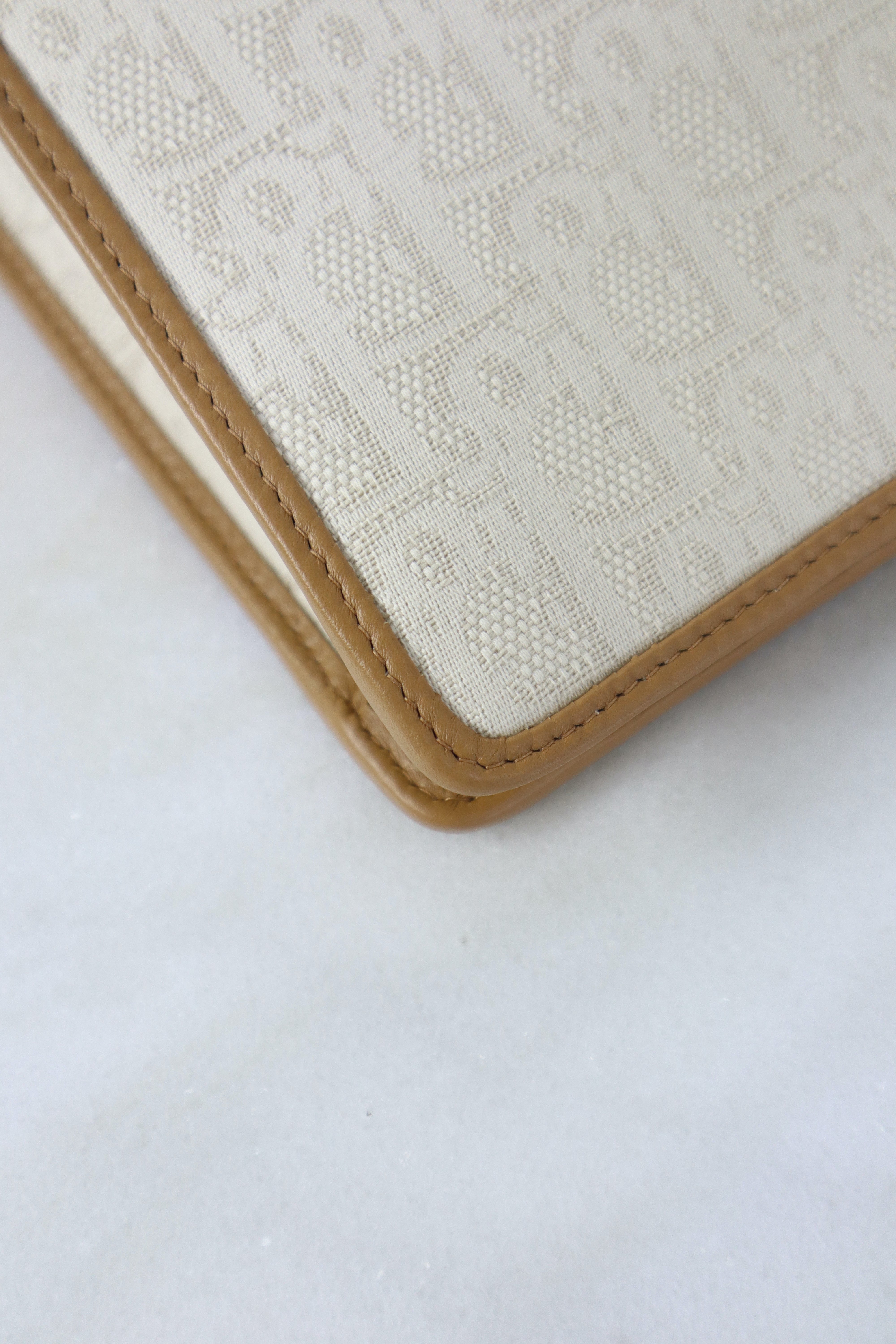 Christian Dior Natural Oblique Montaigne Dea Pouch