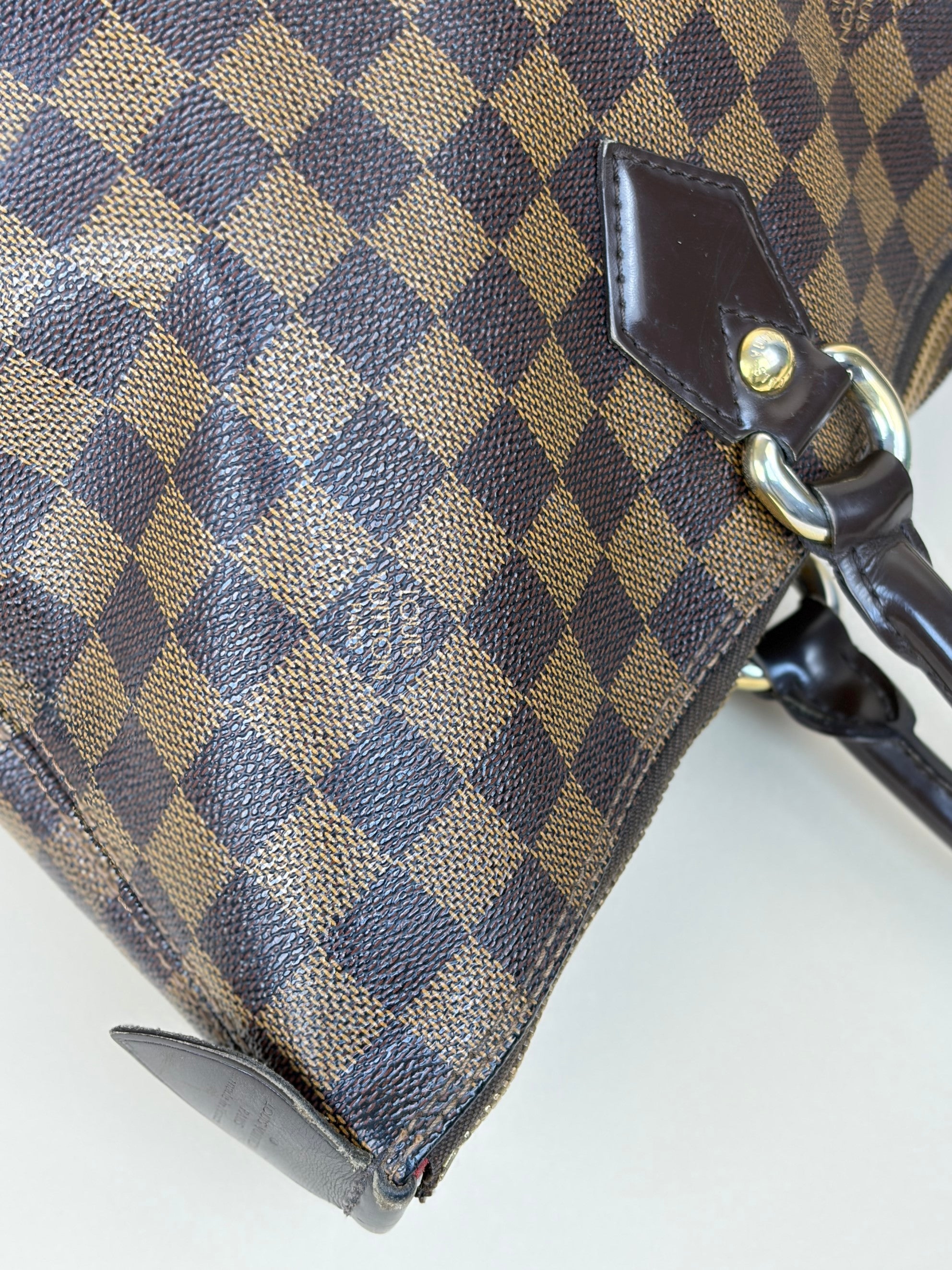 Louis Vuitton Damier Ebene Saleya MM Tote Bag