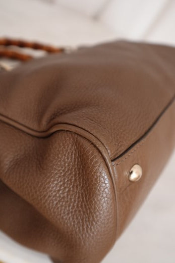 Gucci Brown Bamboo Shopper Tote Bag-handbag-Gucci-The Closet Egypt