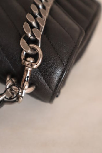 YSL Black College Medium Top Handle Crossbody Bag-handbag-YSL-The Closet Egypt