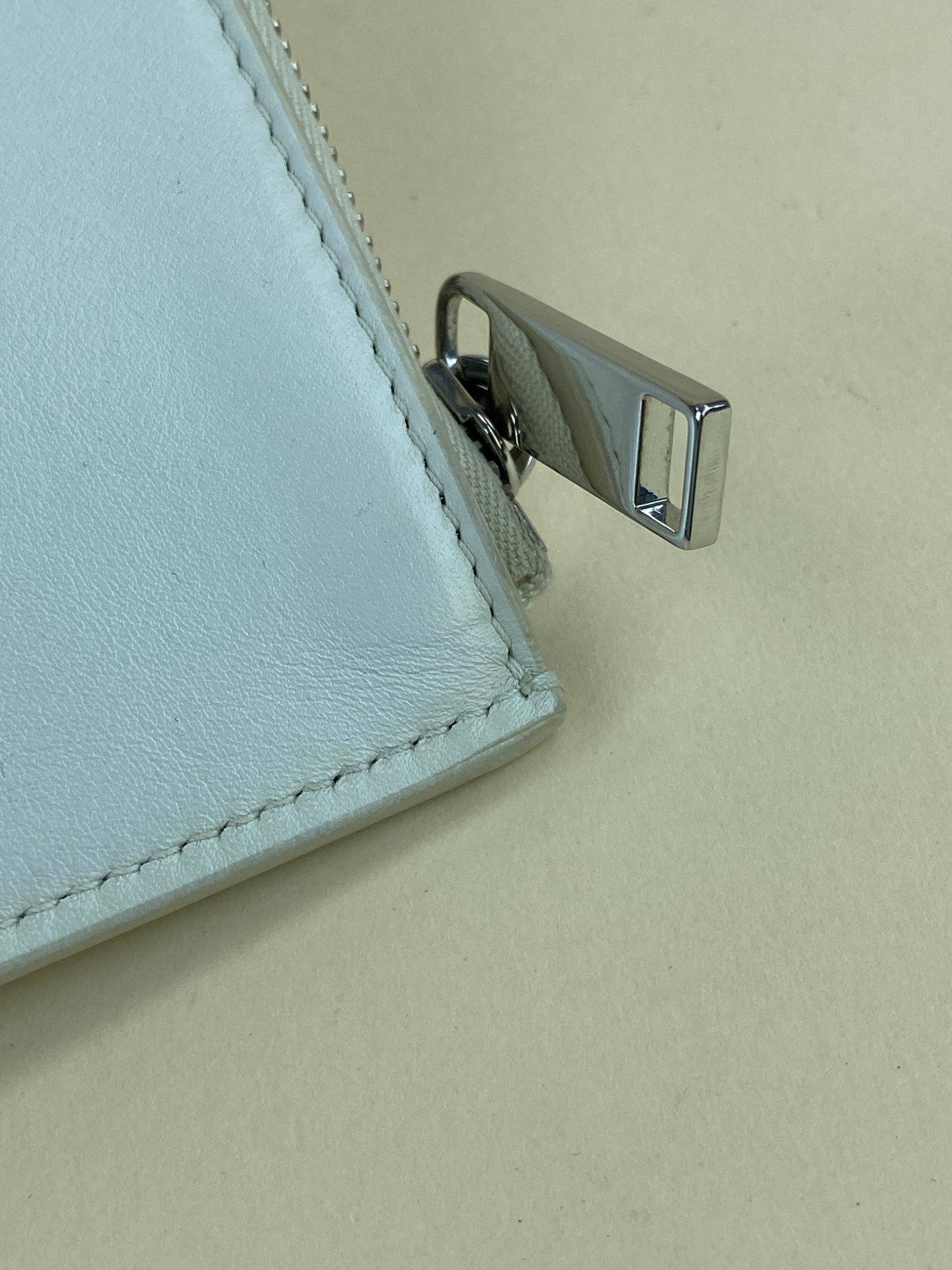 Dior off white leather clutch
