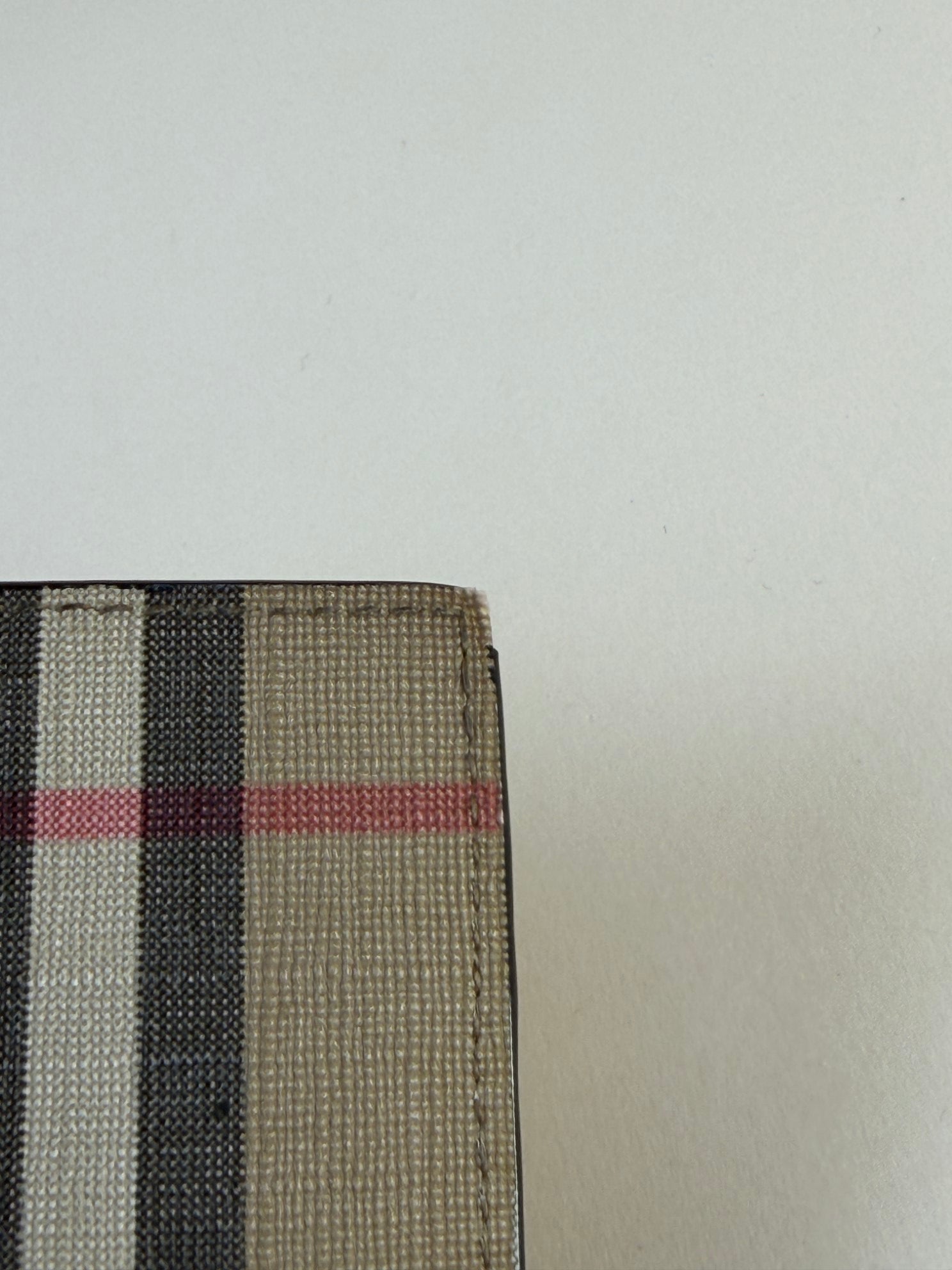 Burberry Vintage Check E-Canvas International Bi-fold Wallet