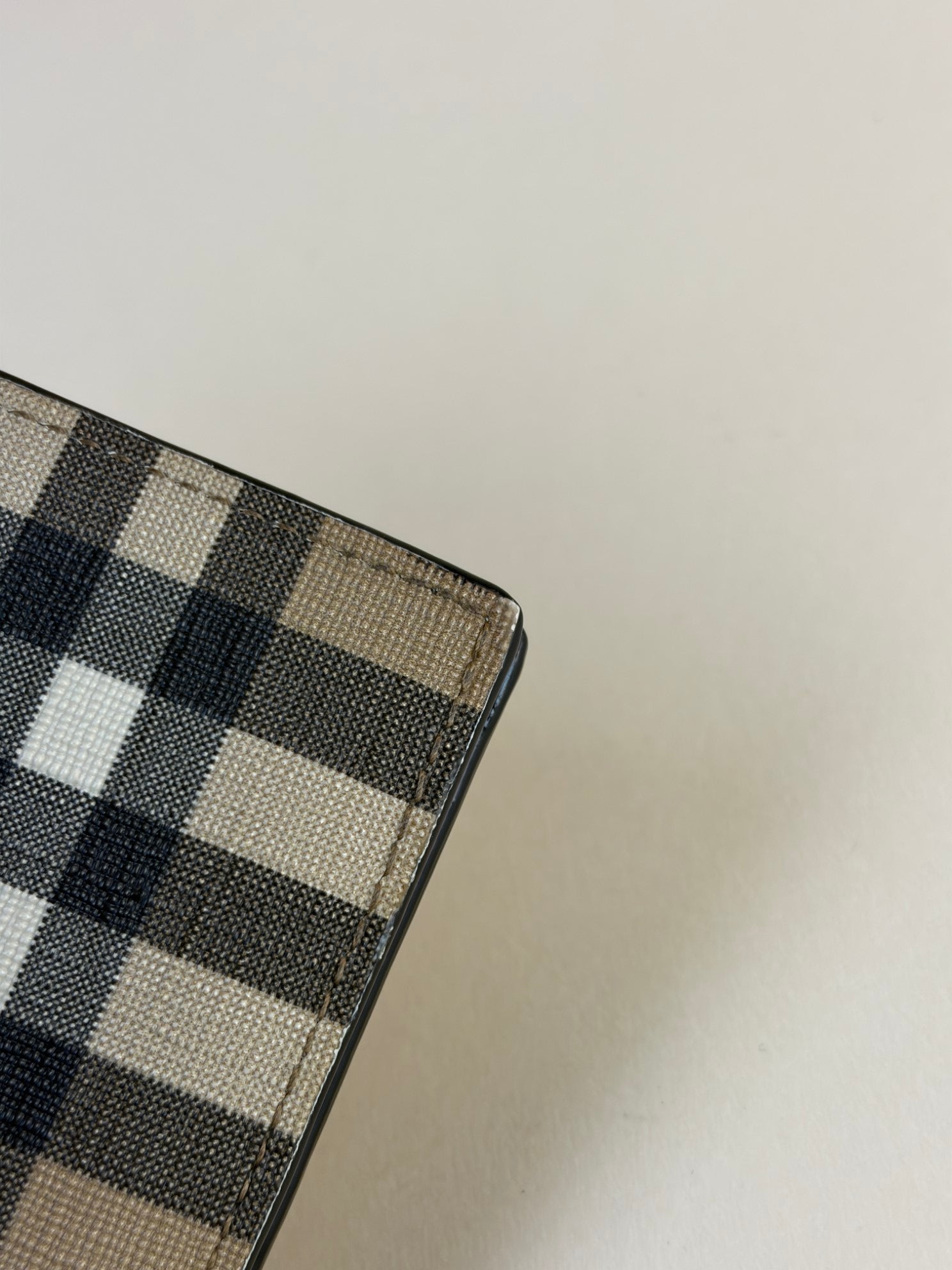 Burberry Vintage Check E-Canvas International Bi-fold Wallet