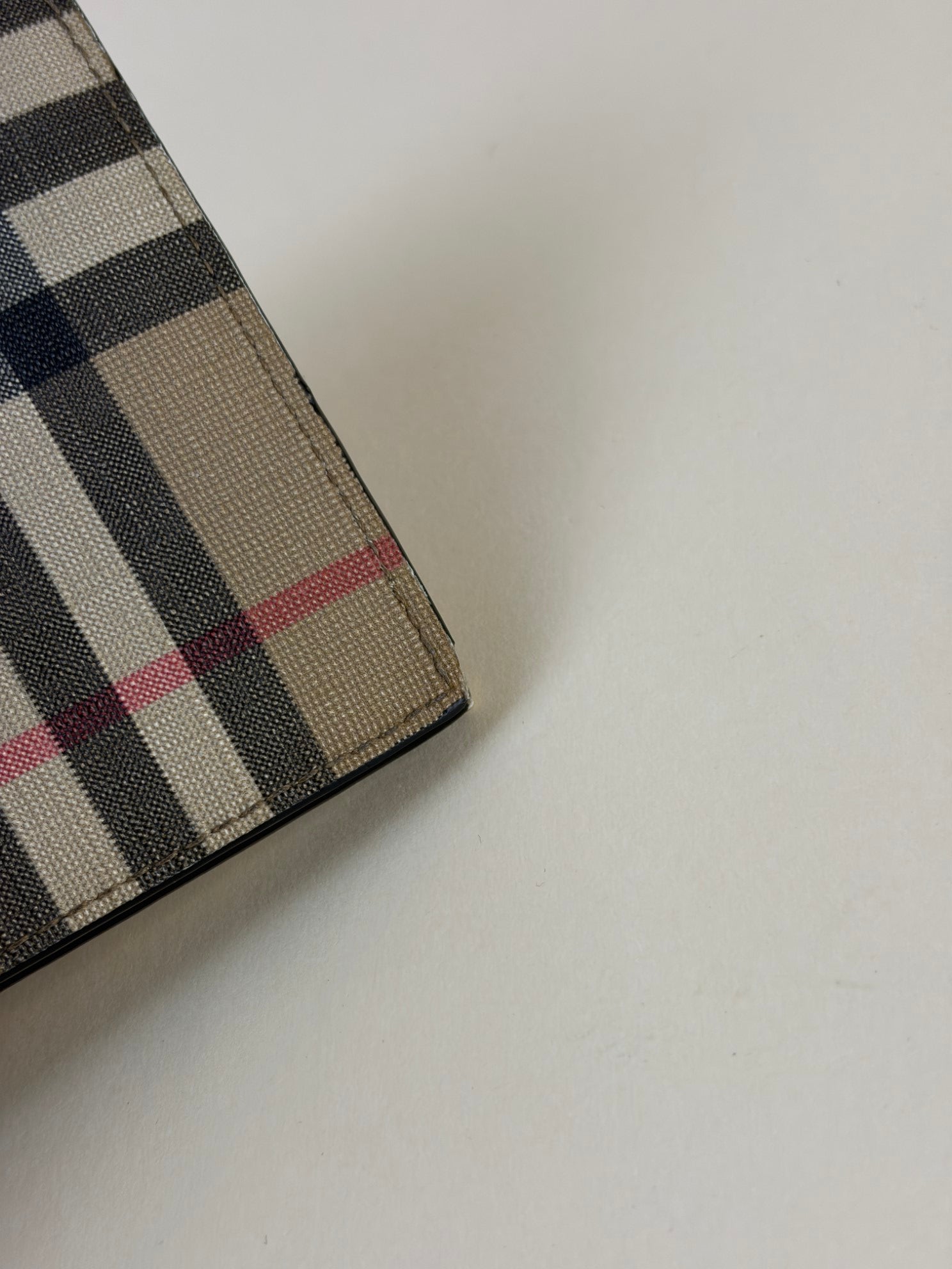 Burberry Vintage Check E-Canvas International Bi-fold Wallet