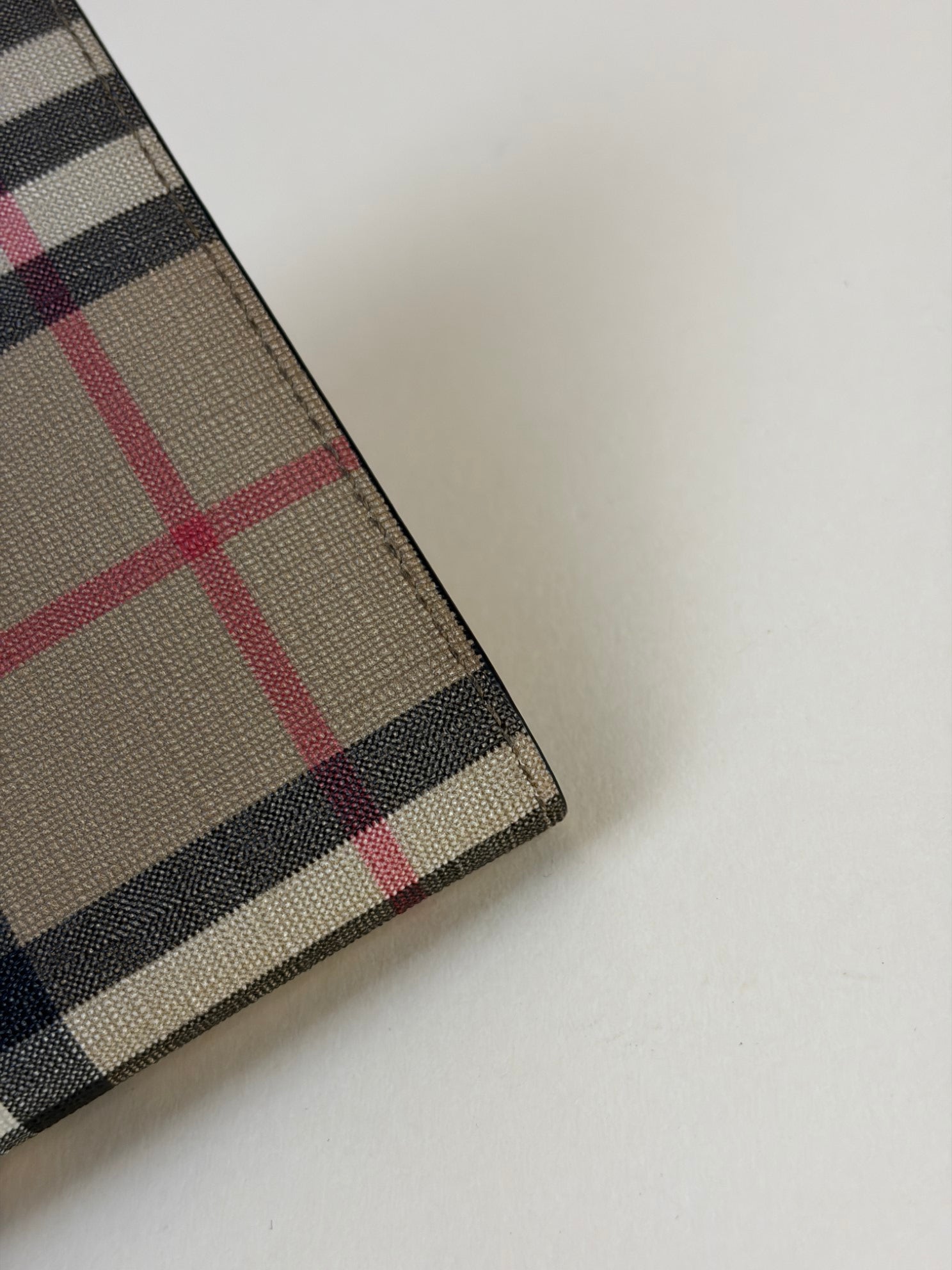 Burberry Vintage Check E-Canvas International Bi-fold Wallet