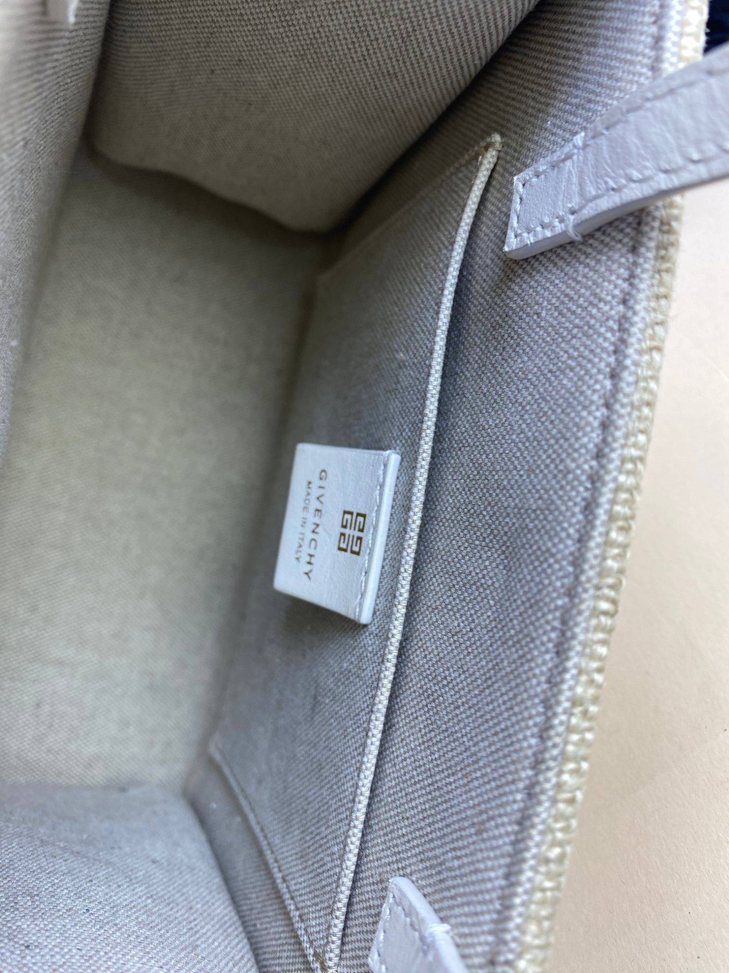 Givenchy beige Mini G Shopping Tote Bag