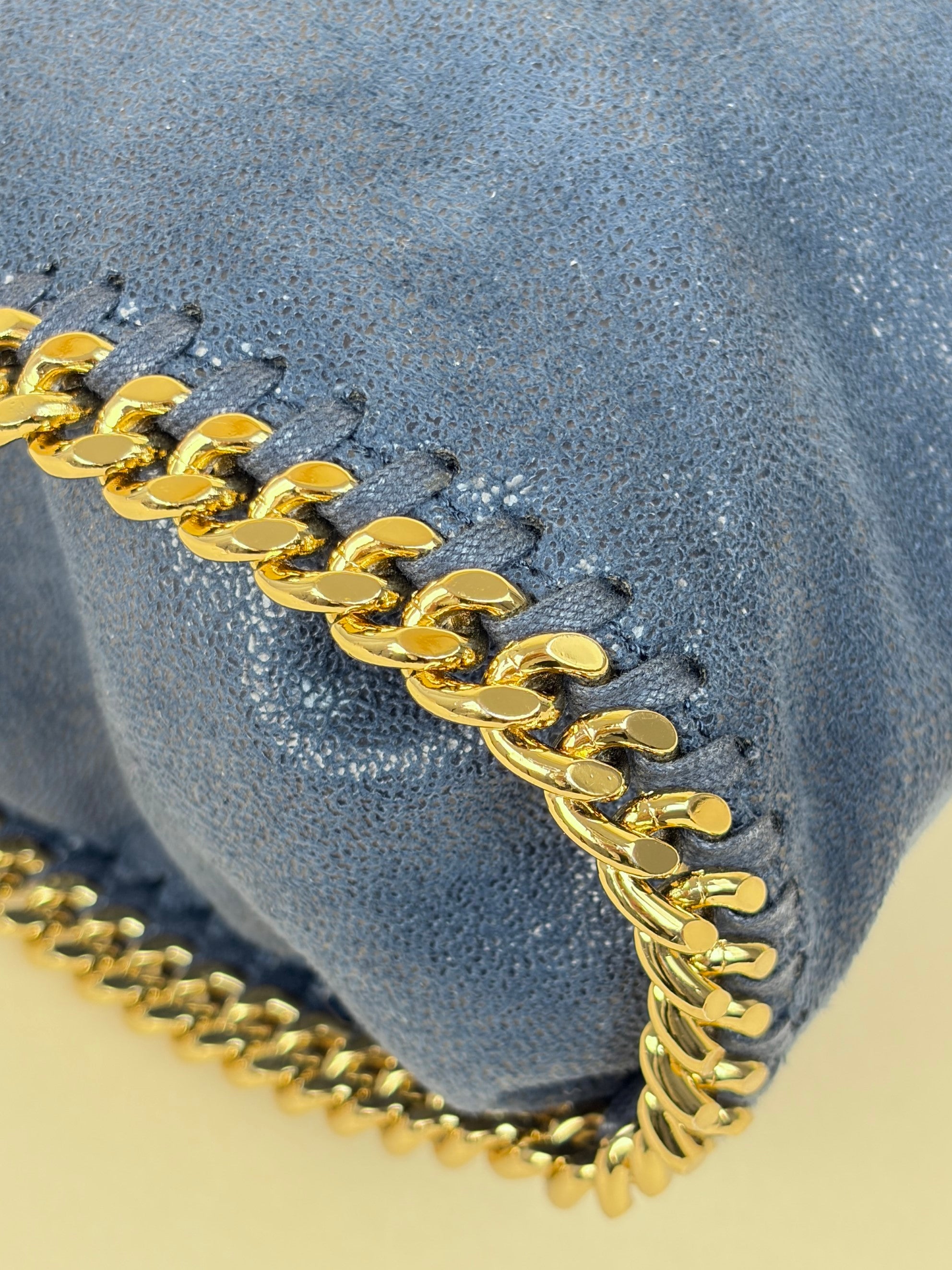 Stella Mccartney Dark Blue Mini Falabella Tote Bag