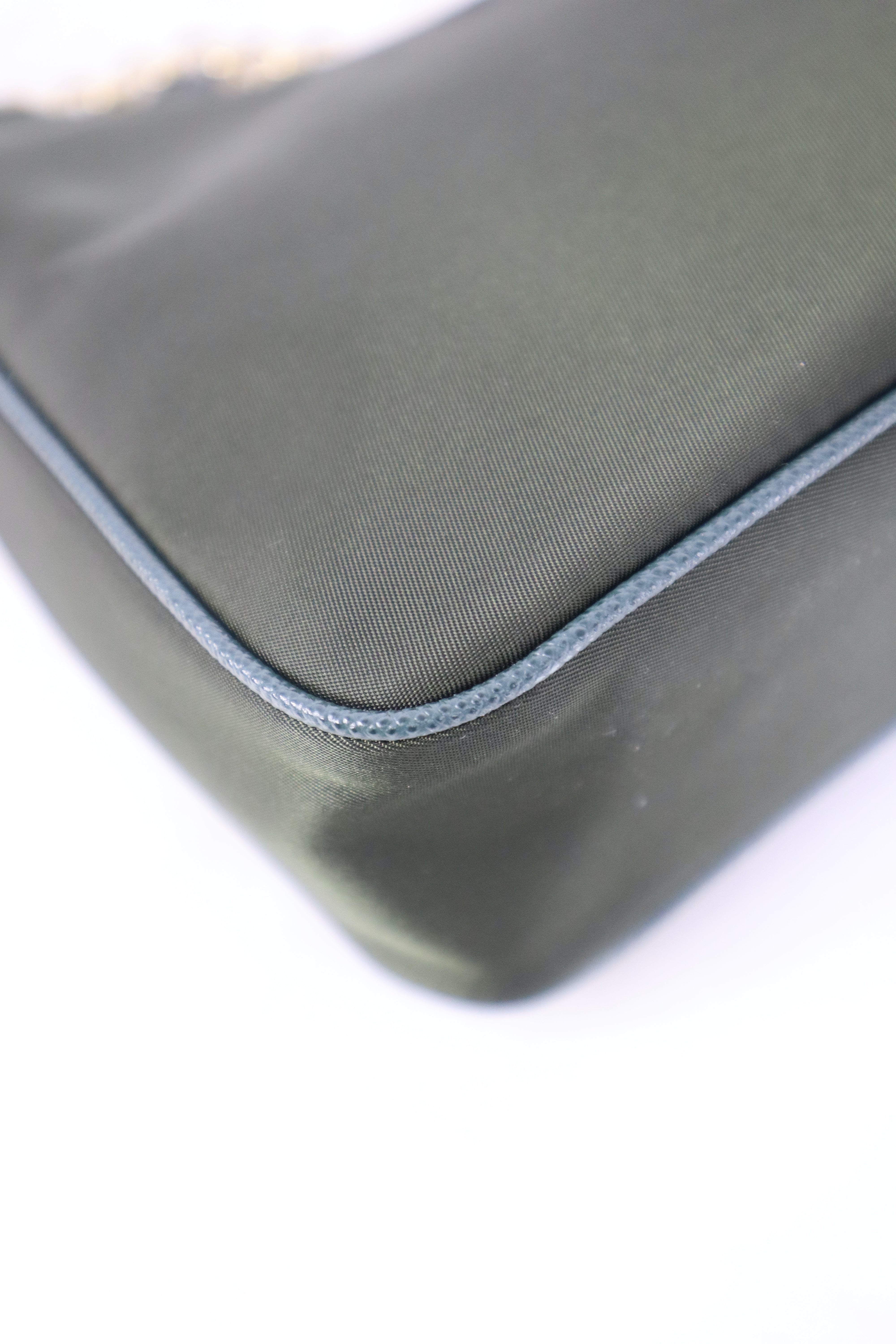 Prada Dark Green Nylon Re-Edition 2005 Bag-handbag-Prada-The Closet Egypt