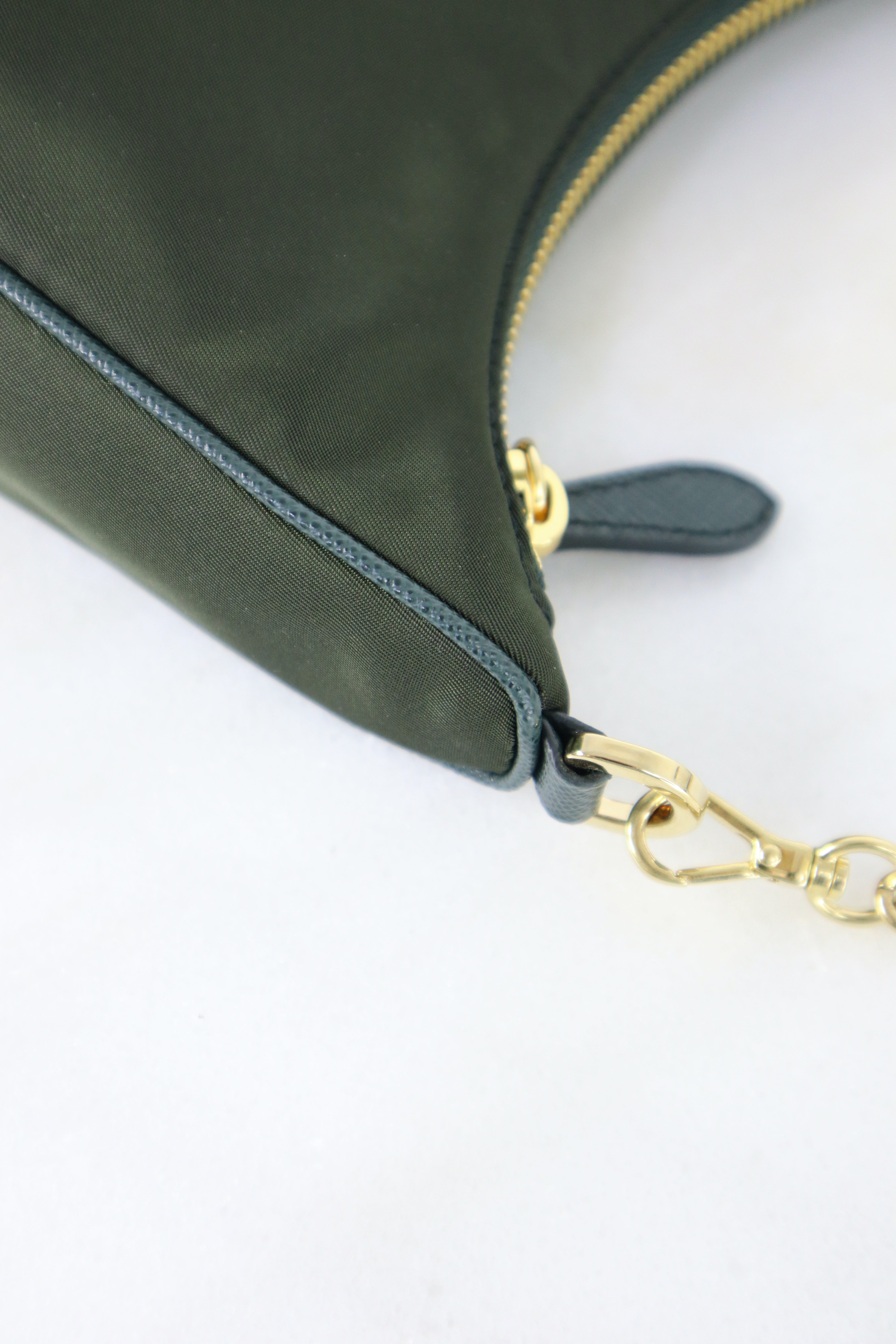 Prada Dark Green Nylon Re-Edition 2005 Bag
