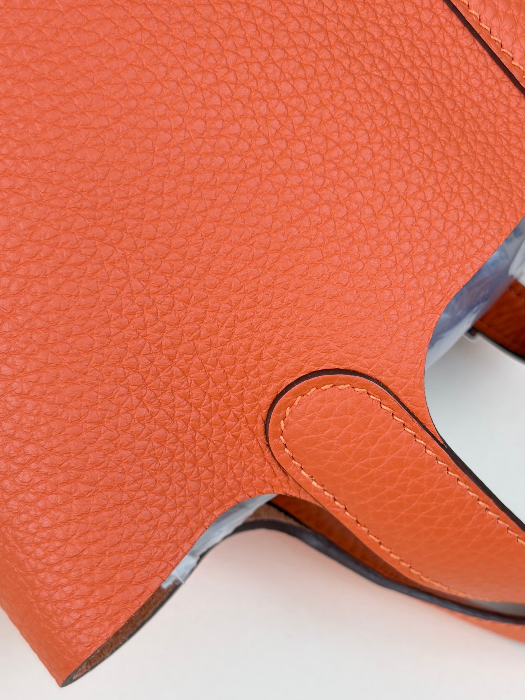 Hermes Orange Poppy Picotin Lock 18 Bag