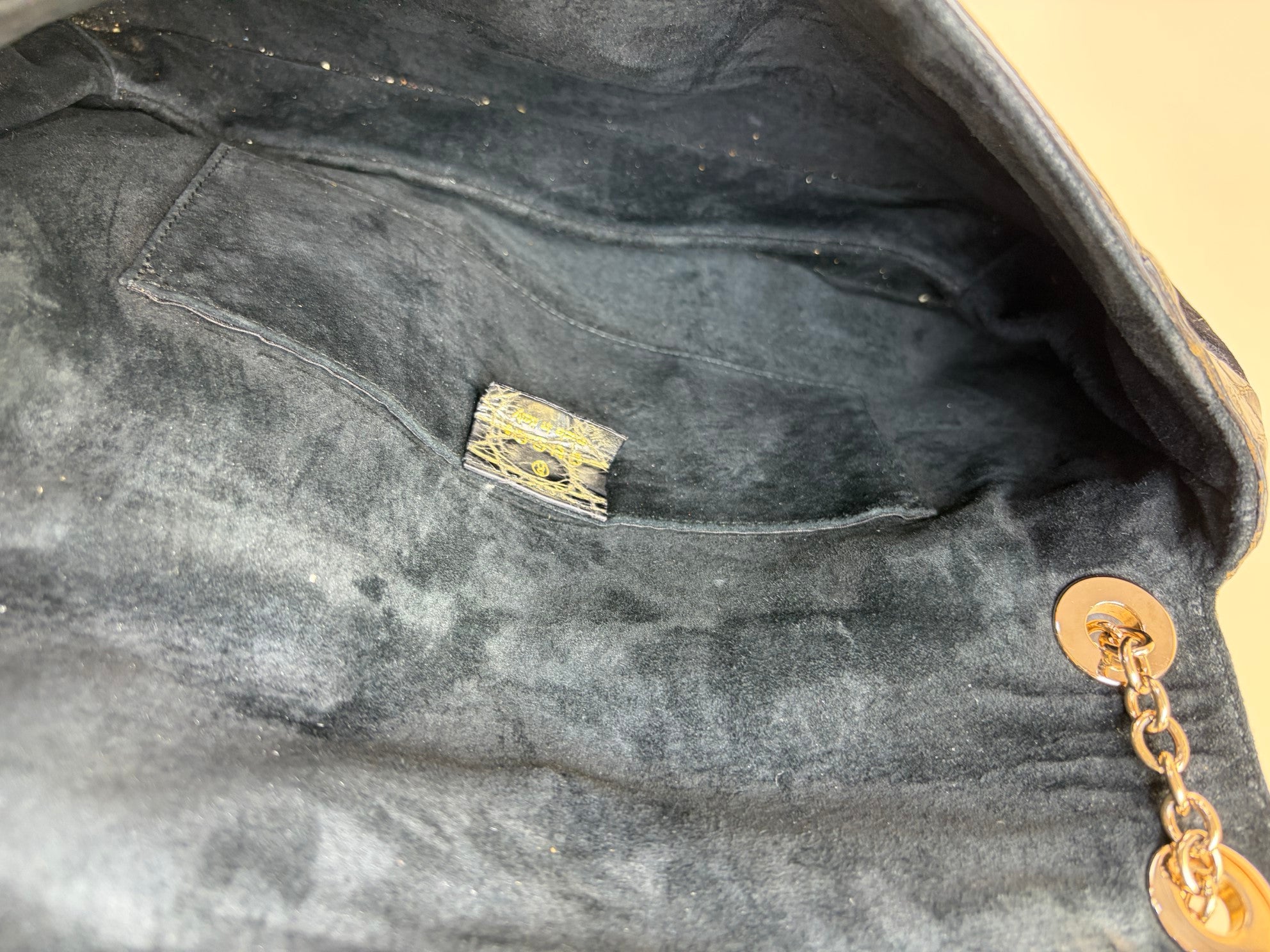 Gucci Black Alligator-Velvet Tom Ford Jeweled Dragon Shoulder Bag