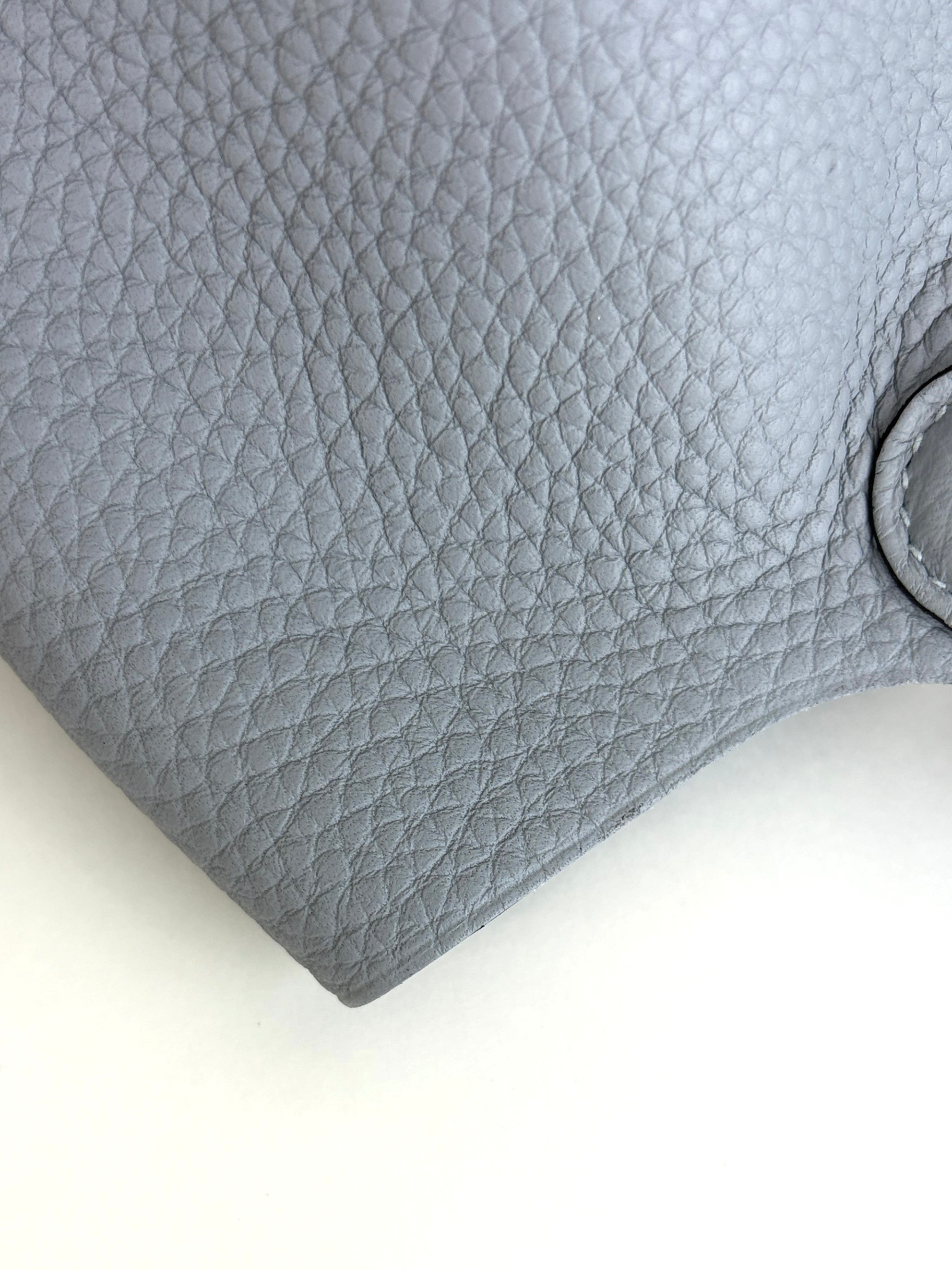 Hermes gris pant tin Tauillon Clemence picoting lock 18 bag