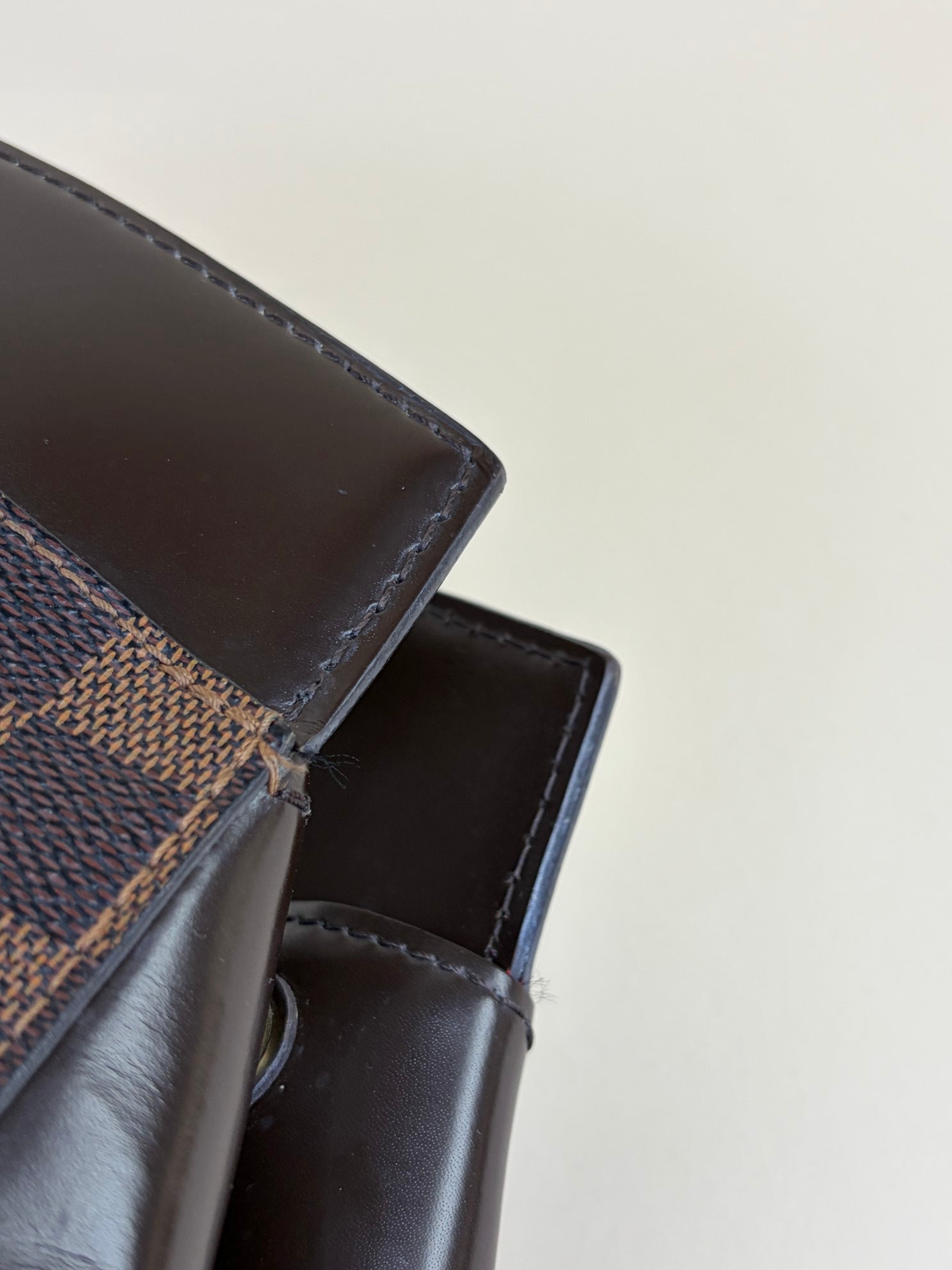 Louis Vuitton Damier Ebene Rivoli MM Bag with Strap