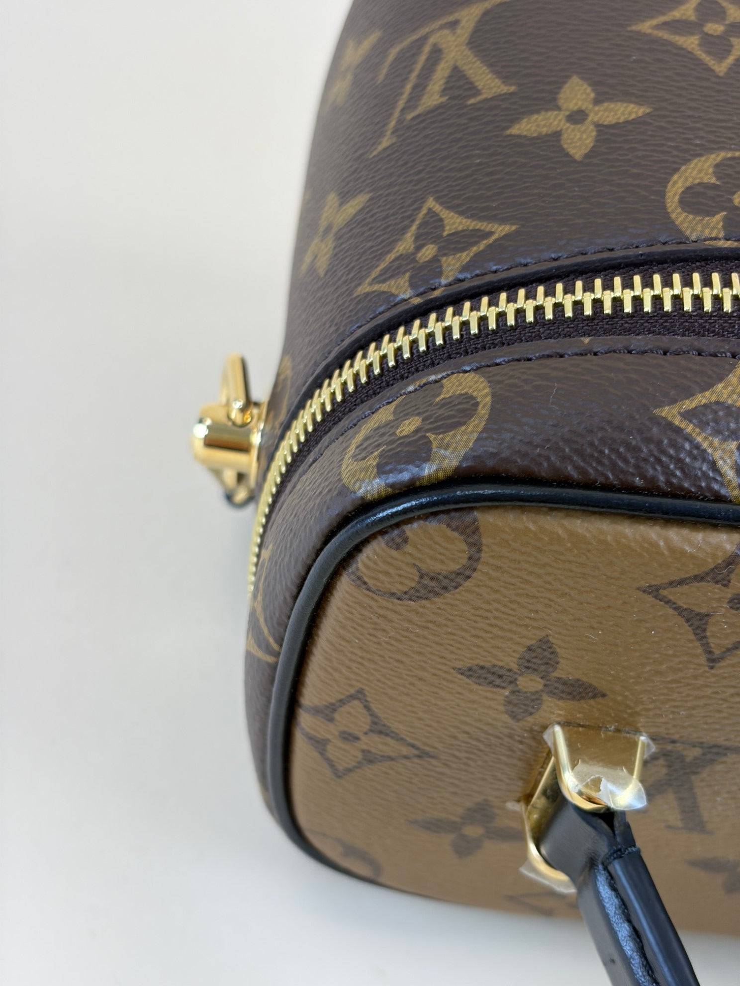 Louis Vuitton Monogram Reverse Vanity PM Top Handle Bag with Chain