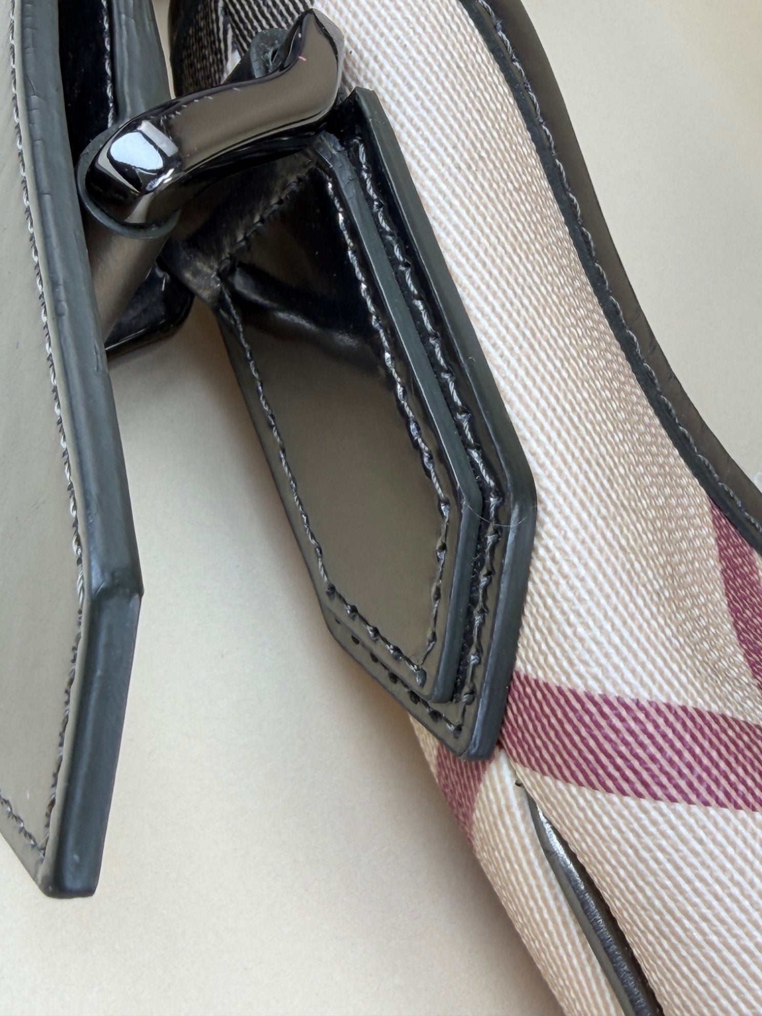 Burberry Nova Check Metallic Hobo Brook Bag
