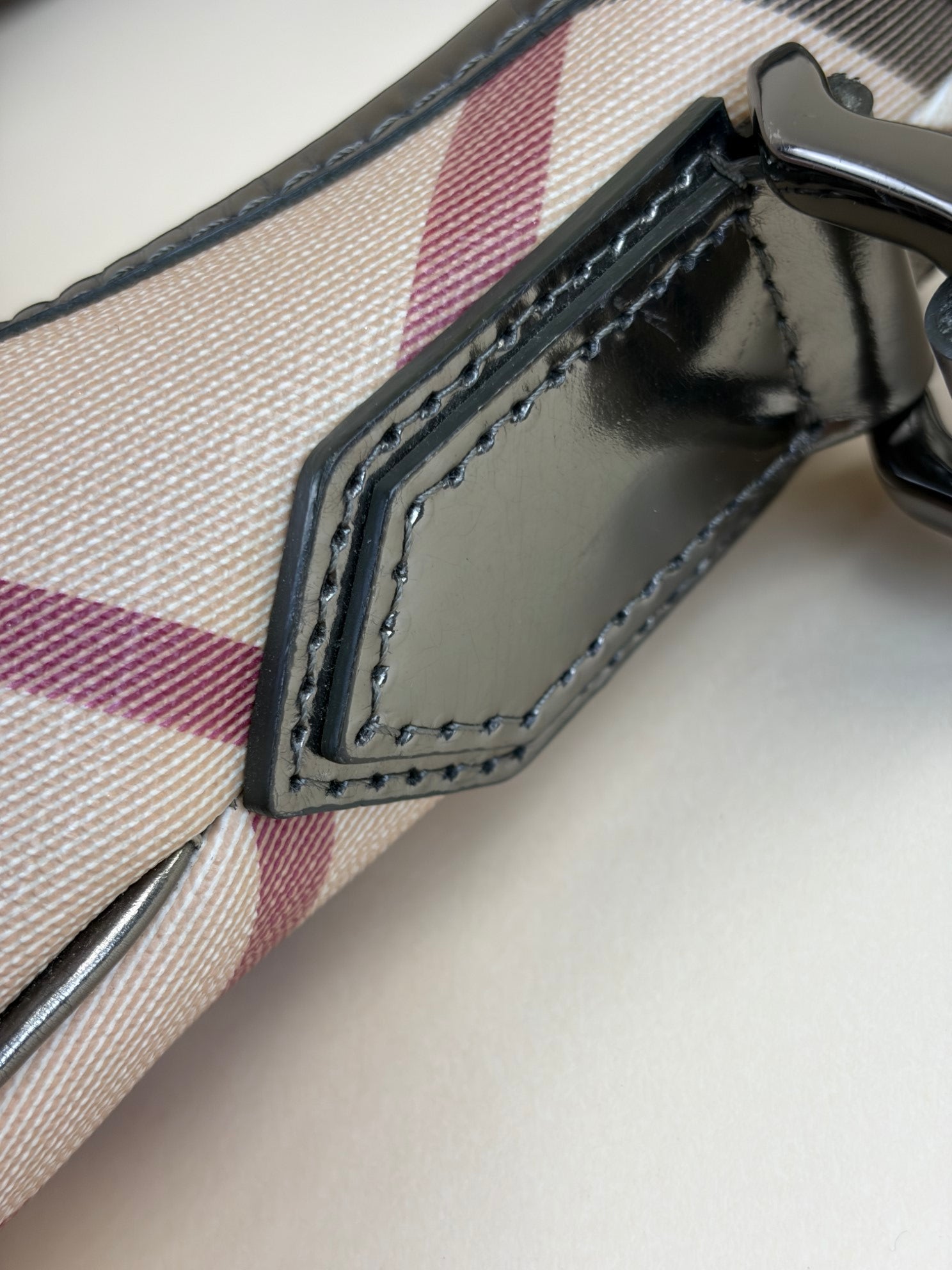 Burberry Nova Check Metallic Hobo Brook Bag