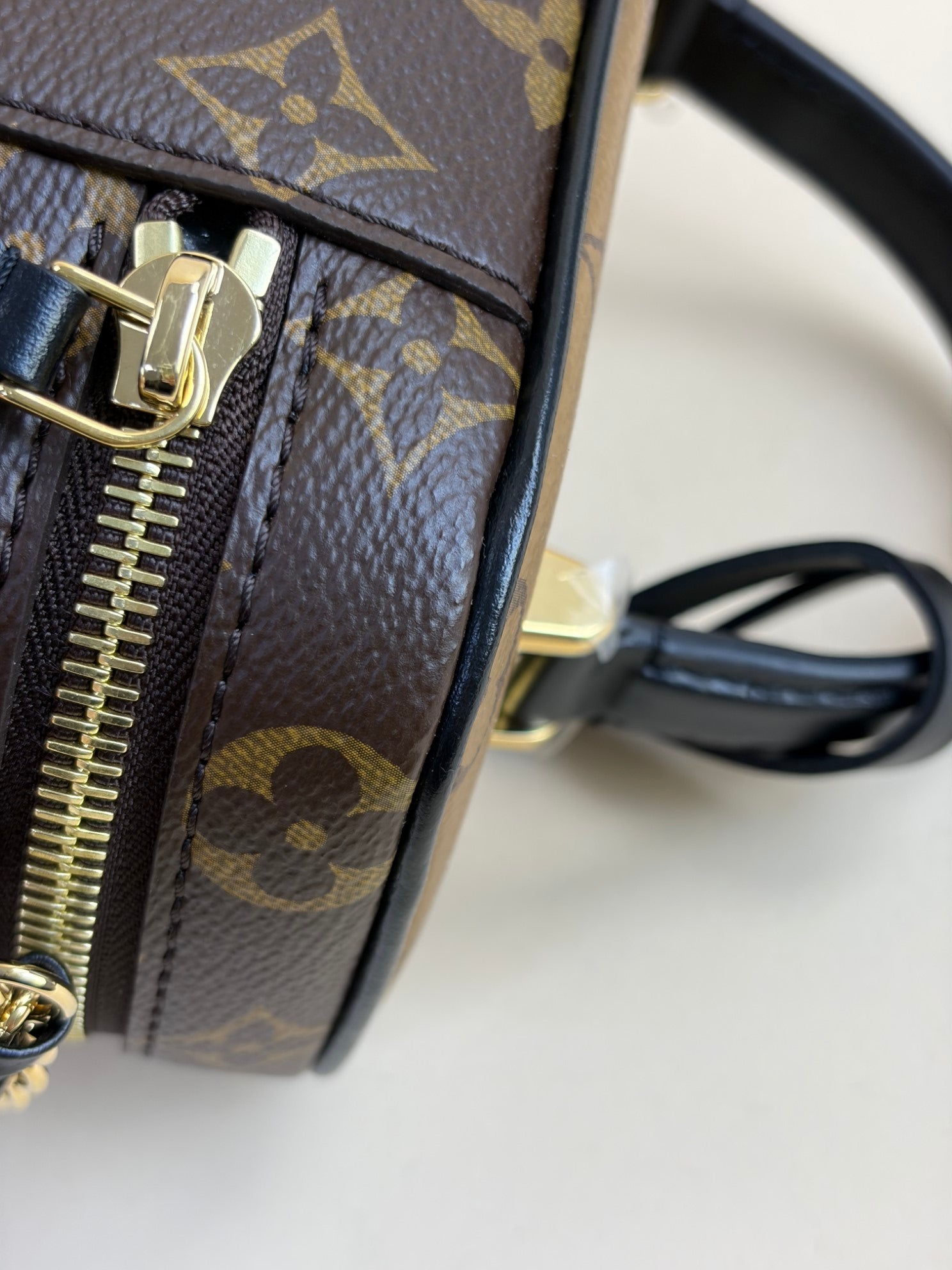 Louis Vuitton Monogram Reverse Vanity PM Top Handle Bag with Chain