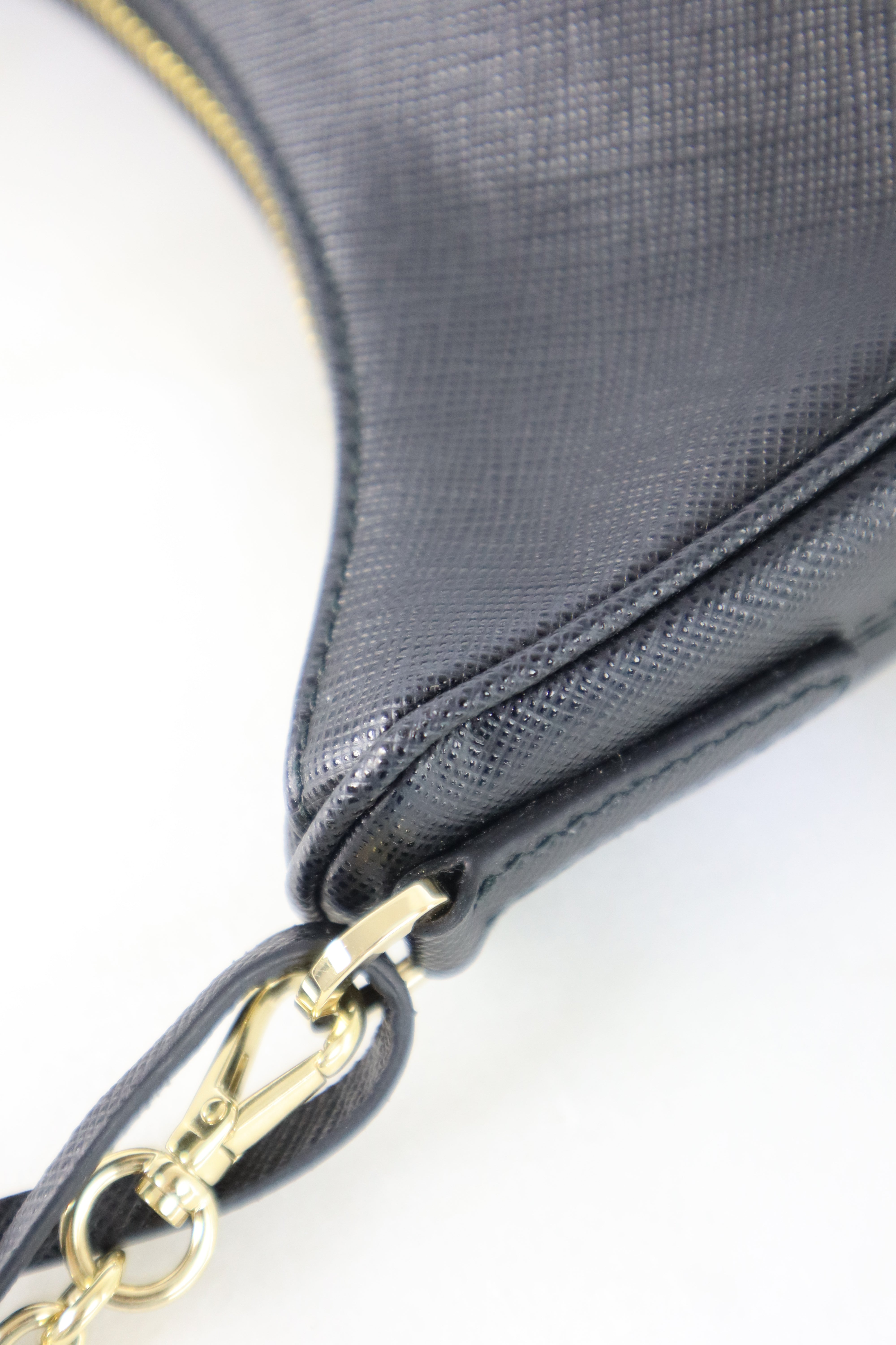 Prada Black Re-Edition 2005 Crossbody Bag with Chain