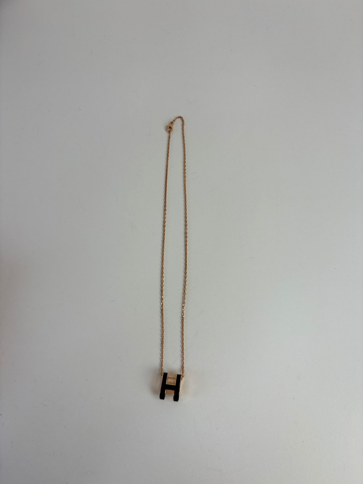 Hermes Noir Mini Pop H Pendant