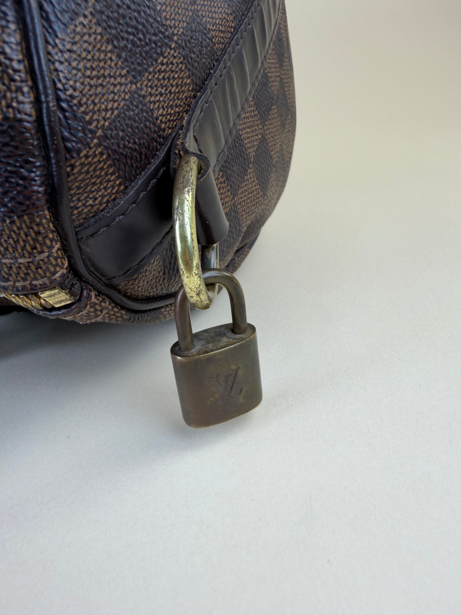 Louis Vuitton Damier Ebene Bandouliere Speedy 30 Bag with Strap