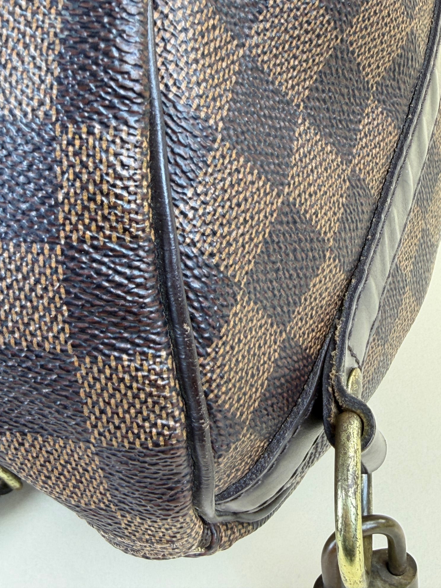 Louis Vuitton Damier Ebene Bandouliere Speedy 30 Bag with Strap