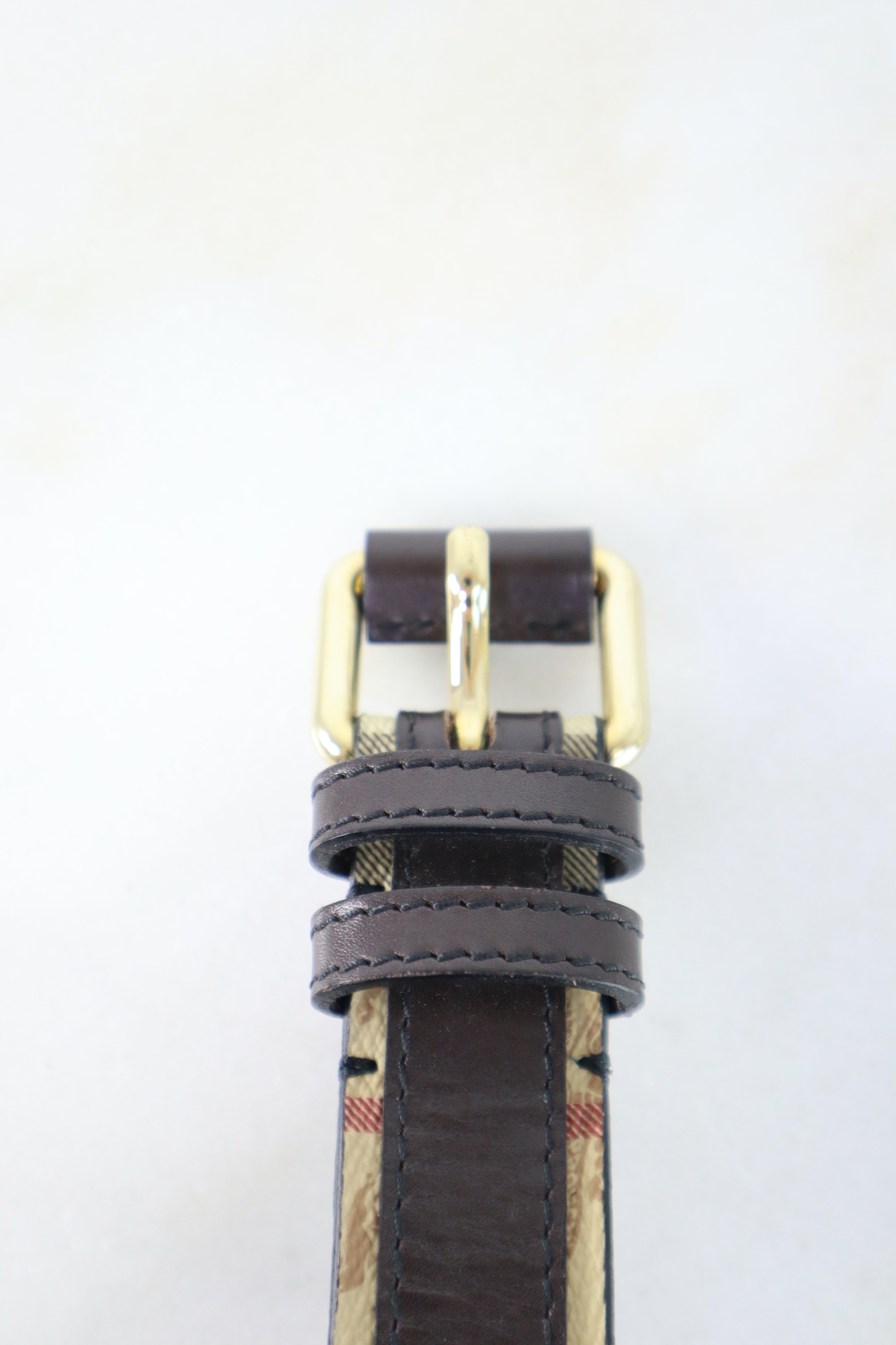Burberry Brown Haymarket Belt