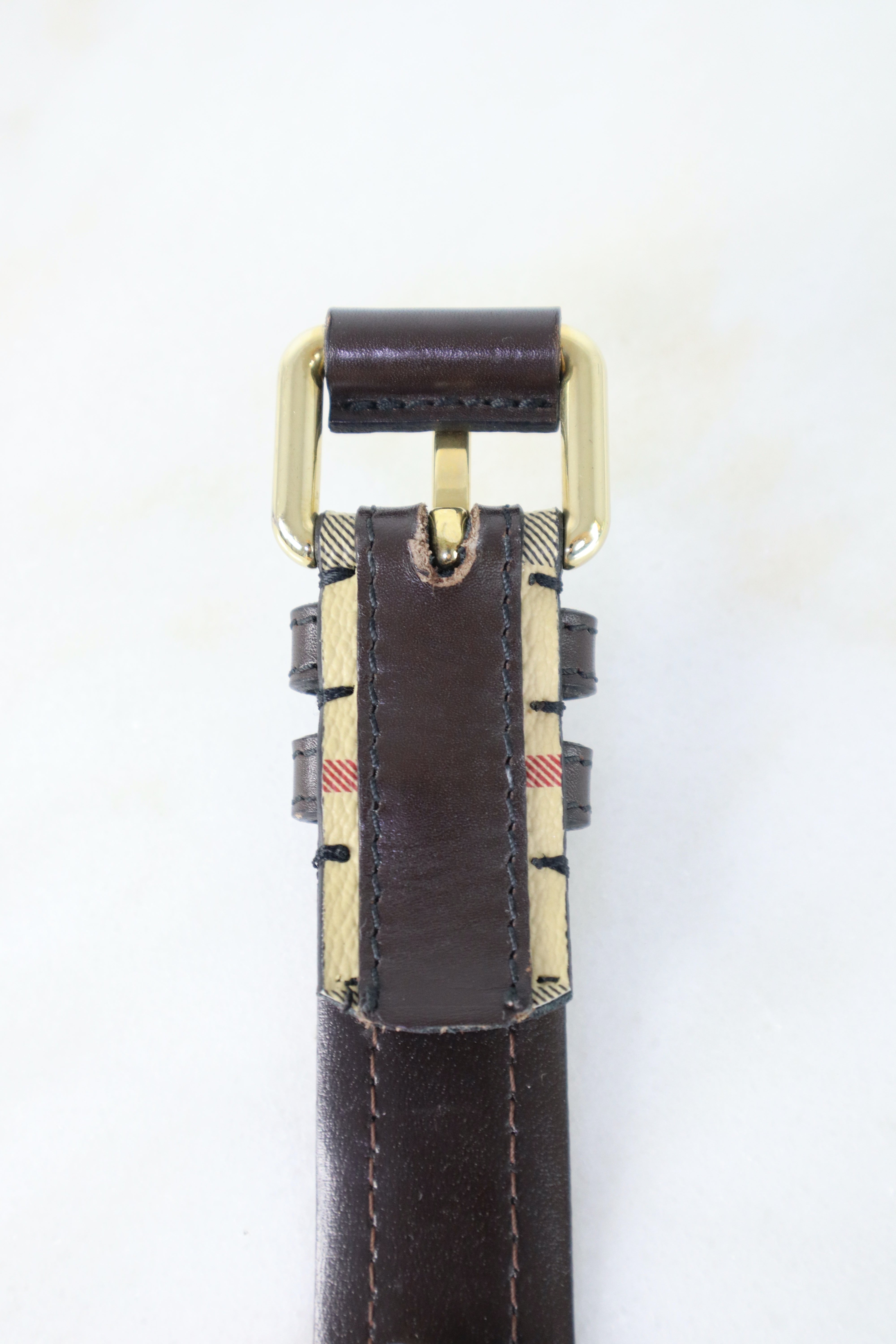 Burberry Brown Haymarket Belt