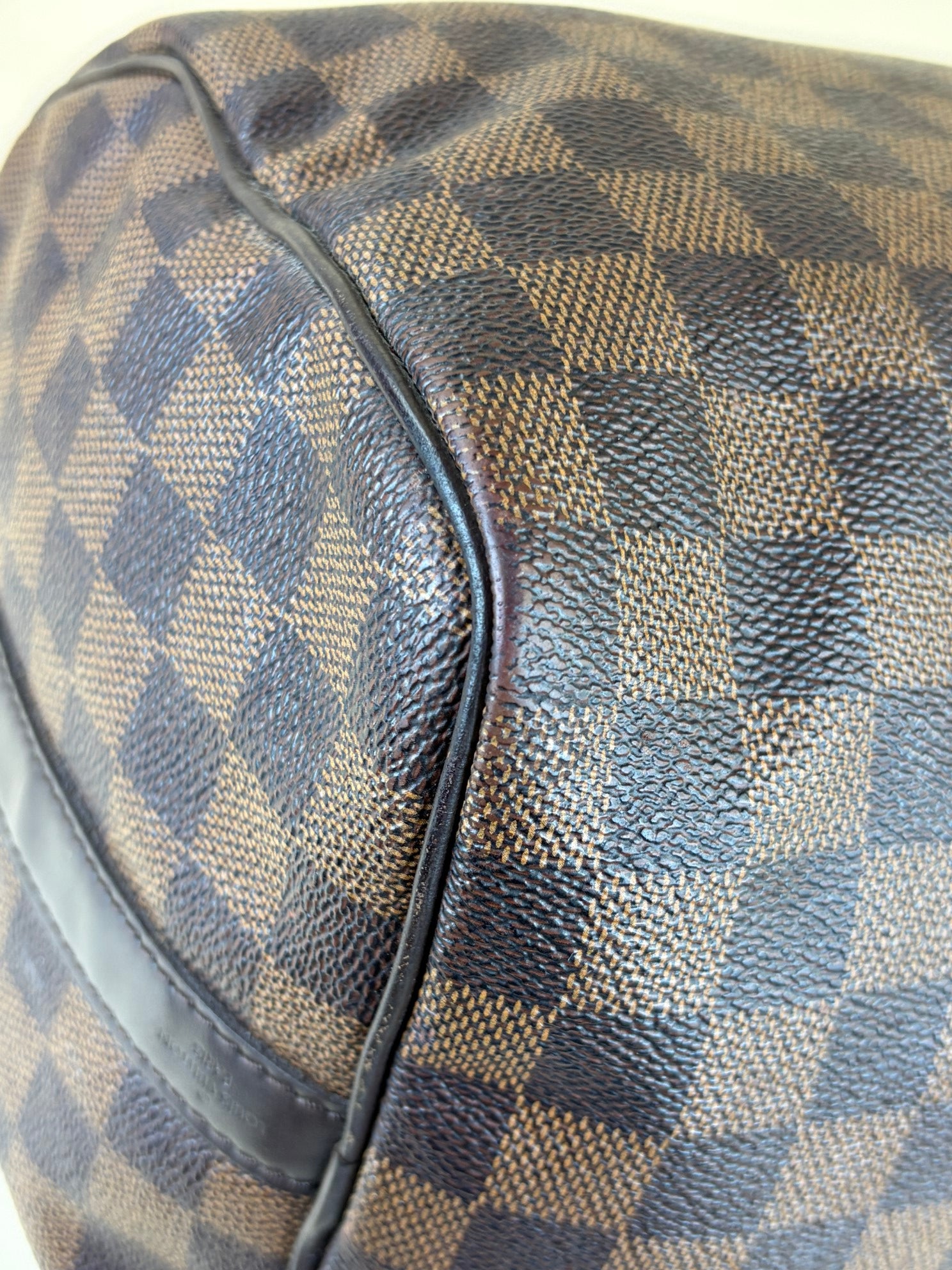 Louis Vuitton Damier Ebene Bandouliere Speedy 30 Bag with Strap