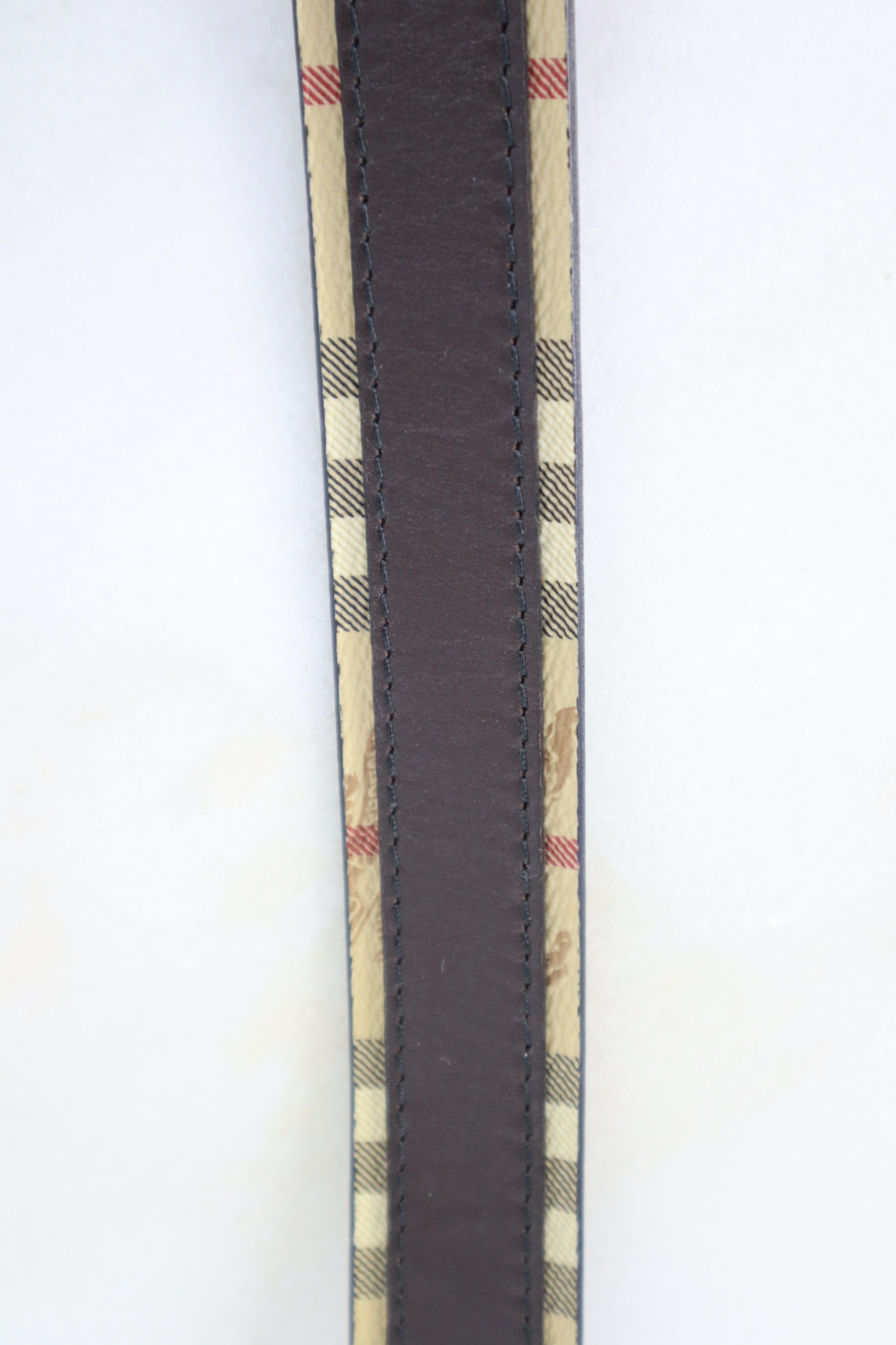 Burberry Brown Haymarket Belt