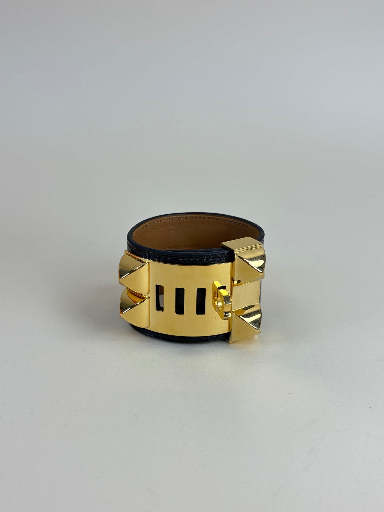 Hermes Black Collier De Chien Bracelet