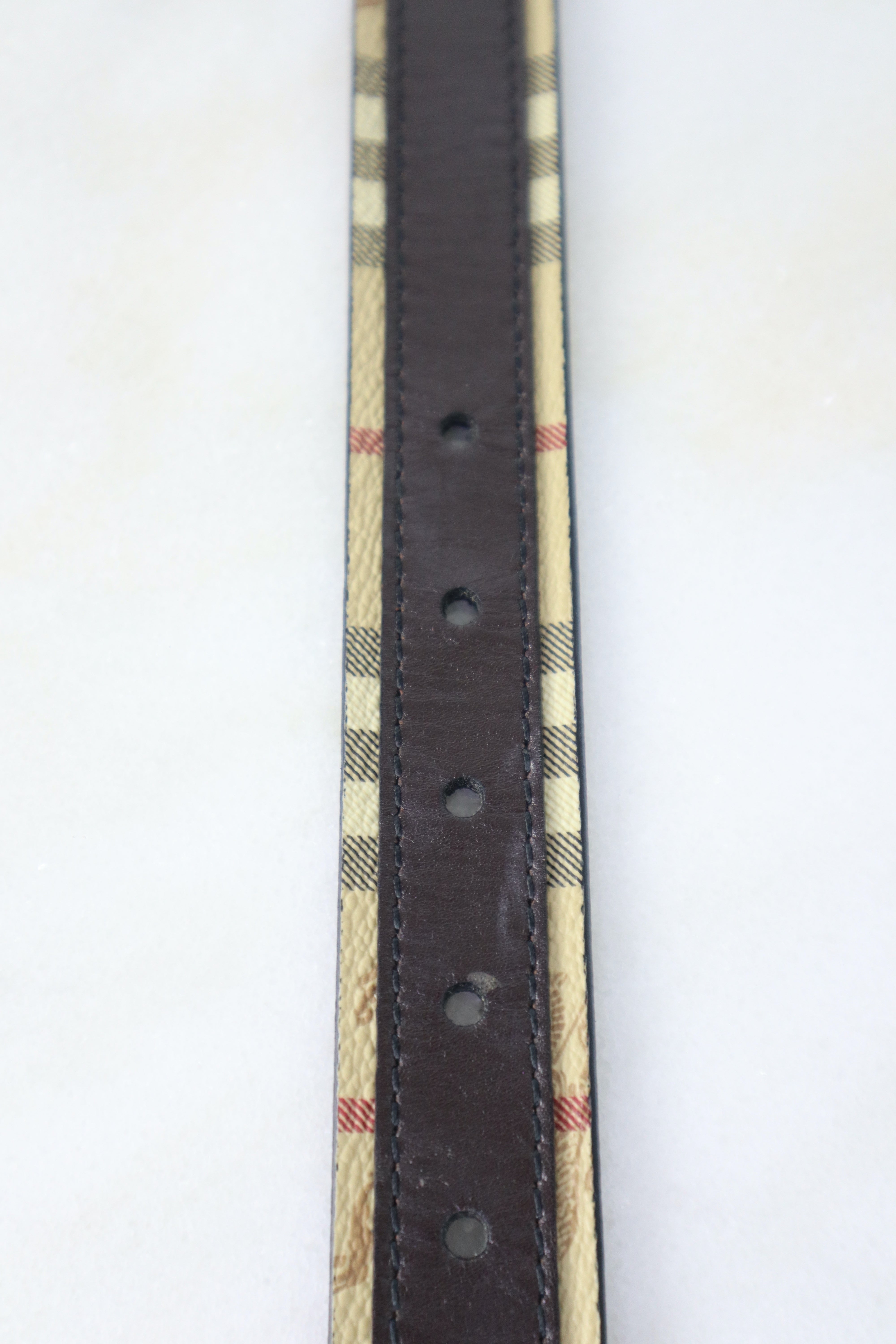 Burberry Brown Haymarket Belt