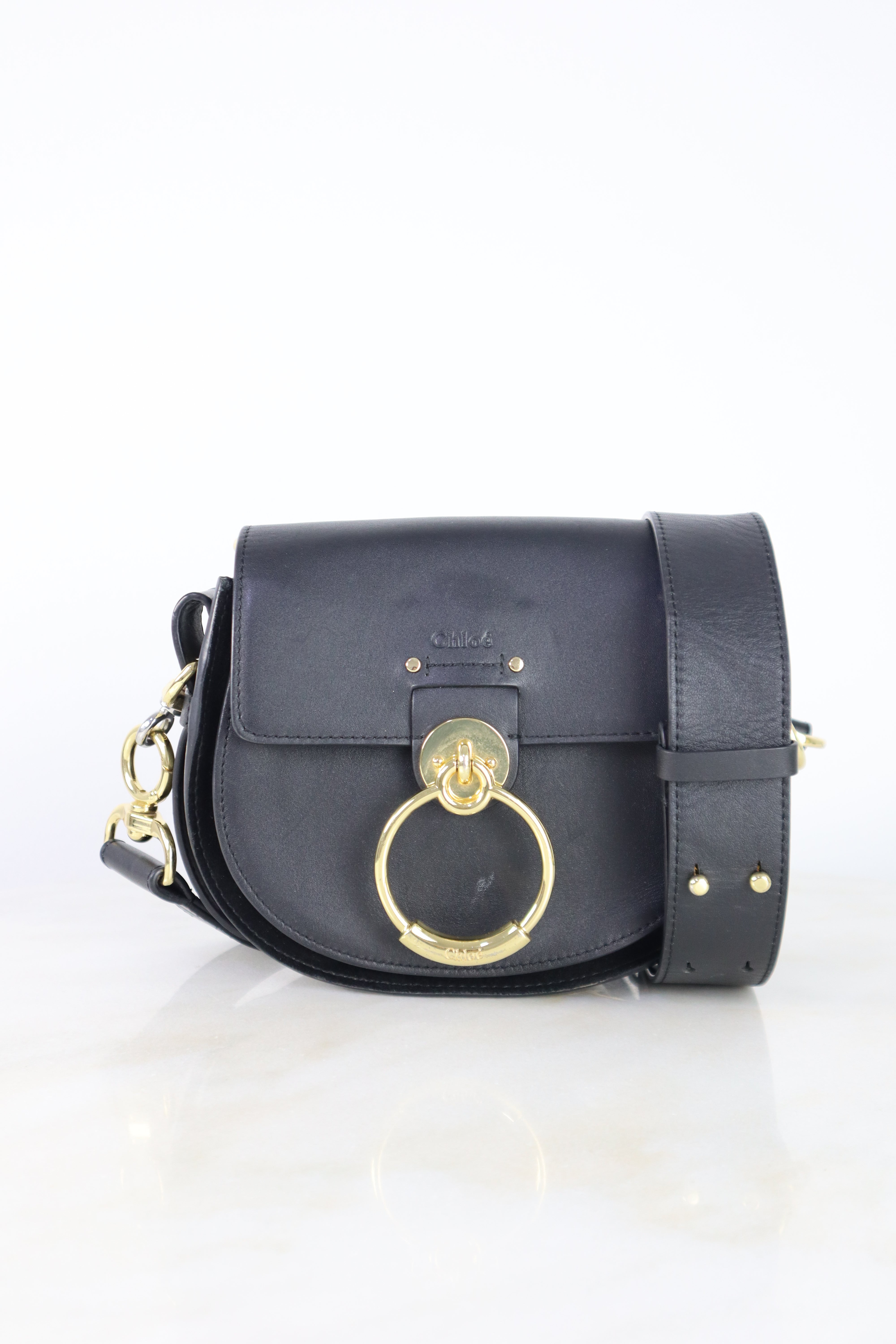 Chloe Black Tess Small Purse Top Handle Bag