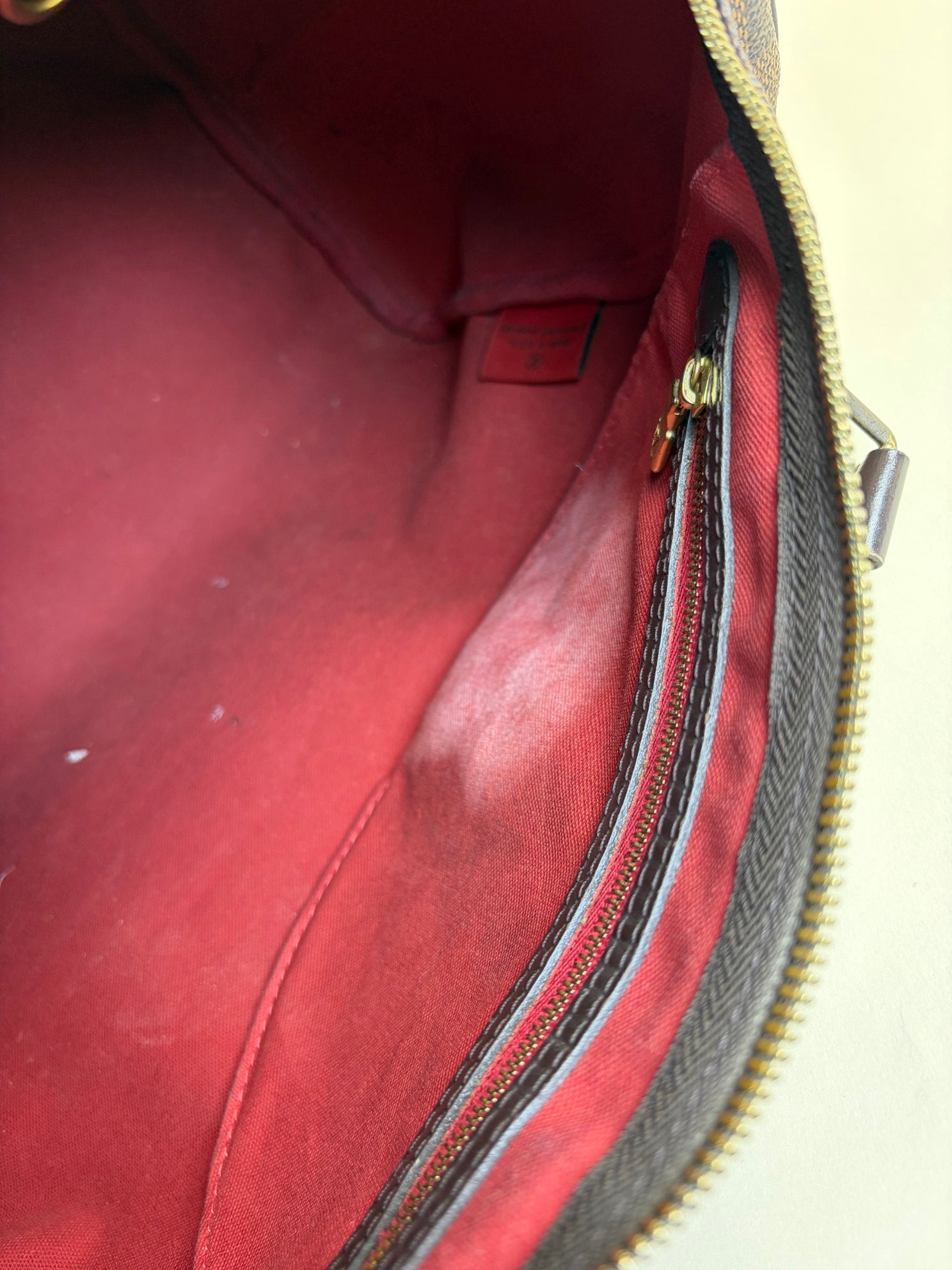 Louis Vuitton Damier Ebene Bandouliere Speedy 30 Bag with Strap