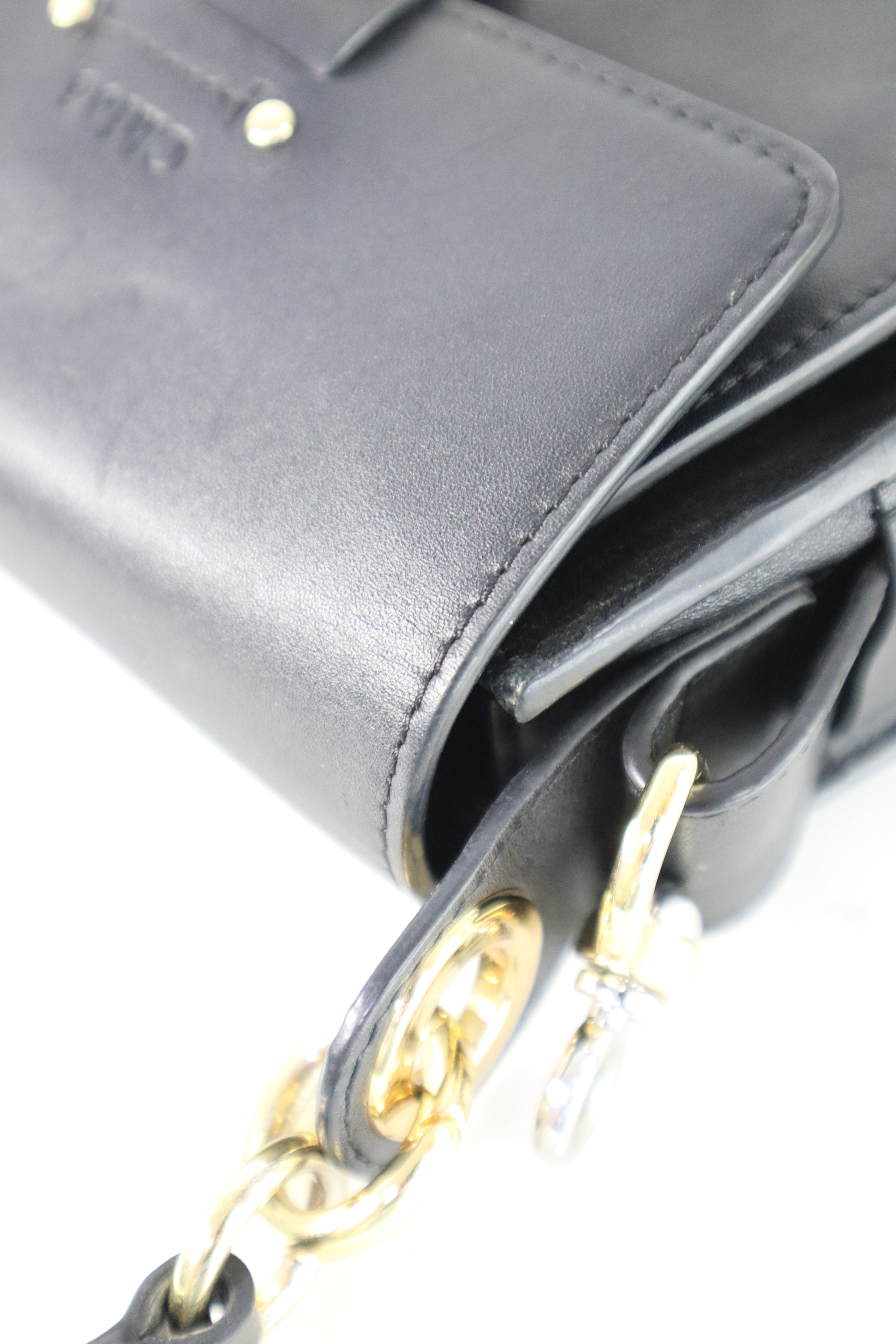 Chloe Black Tess Small Purse Top Handle Bag