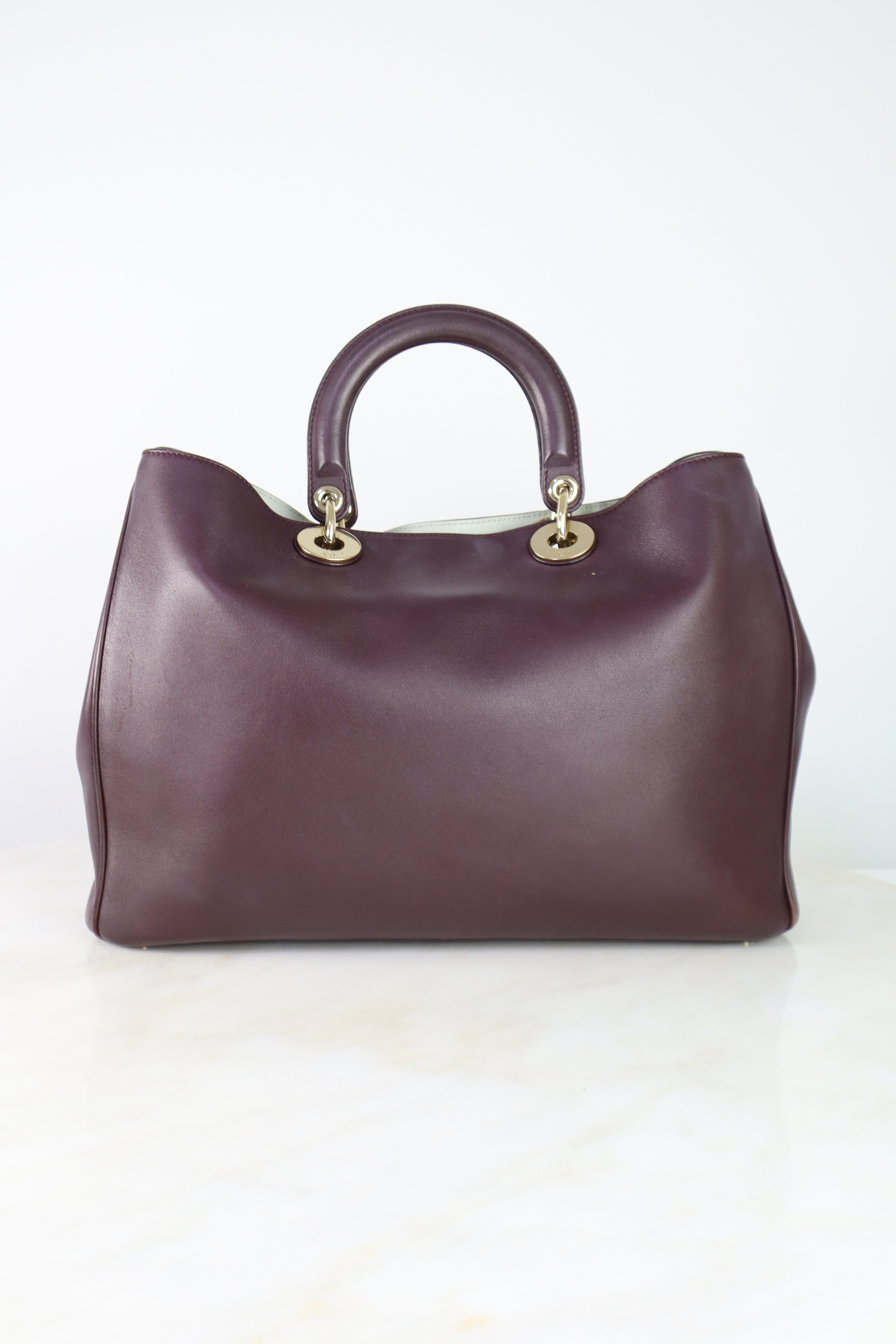 Christian Dior Burgundy Diorissimo Large Tote Bag-handbag-Christian Dior-The Closet Egypt