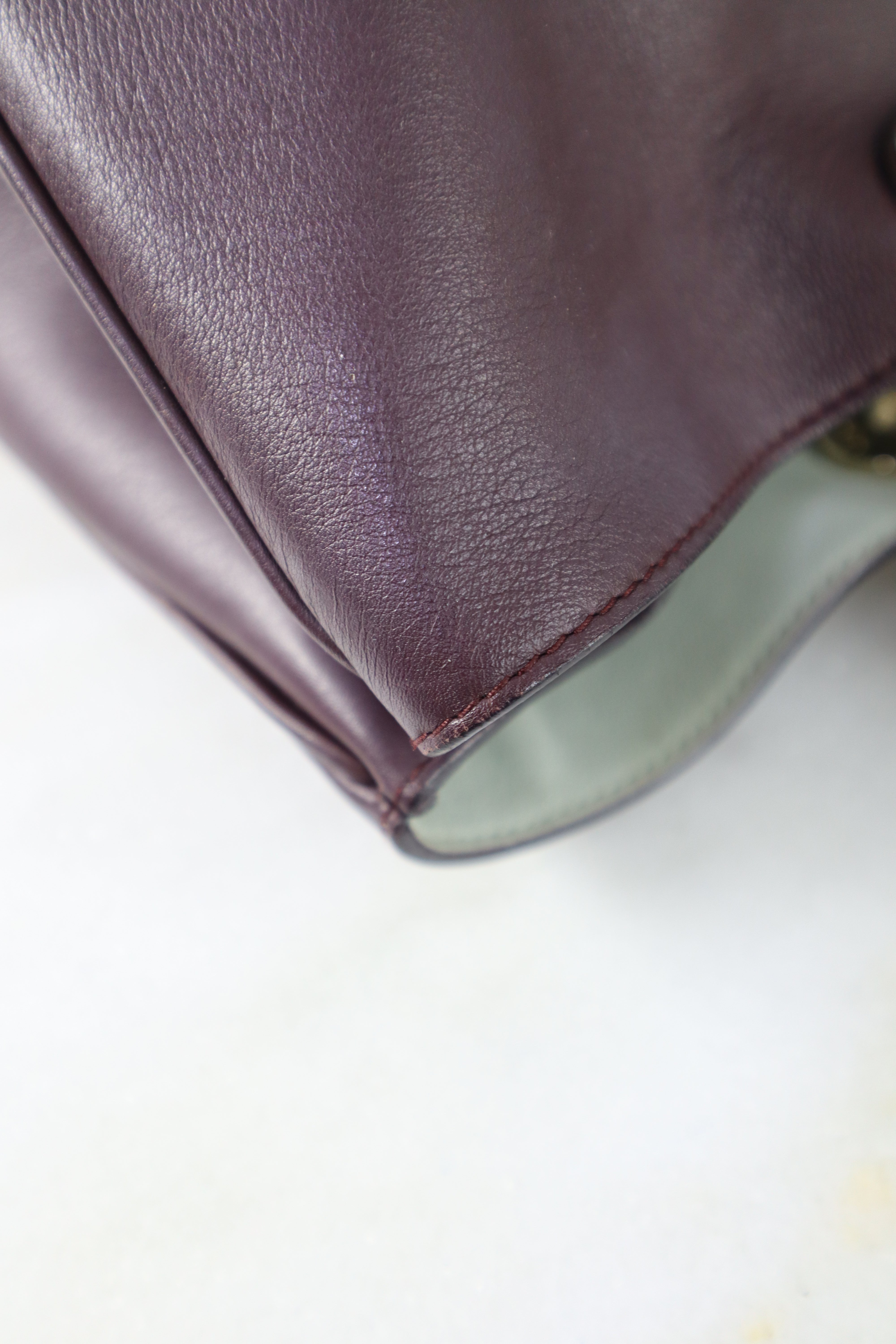 Christian Dior Burgundy Diorissimo Large Tote Bag