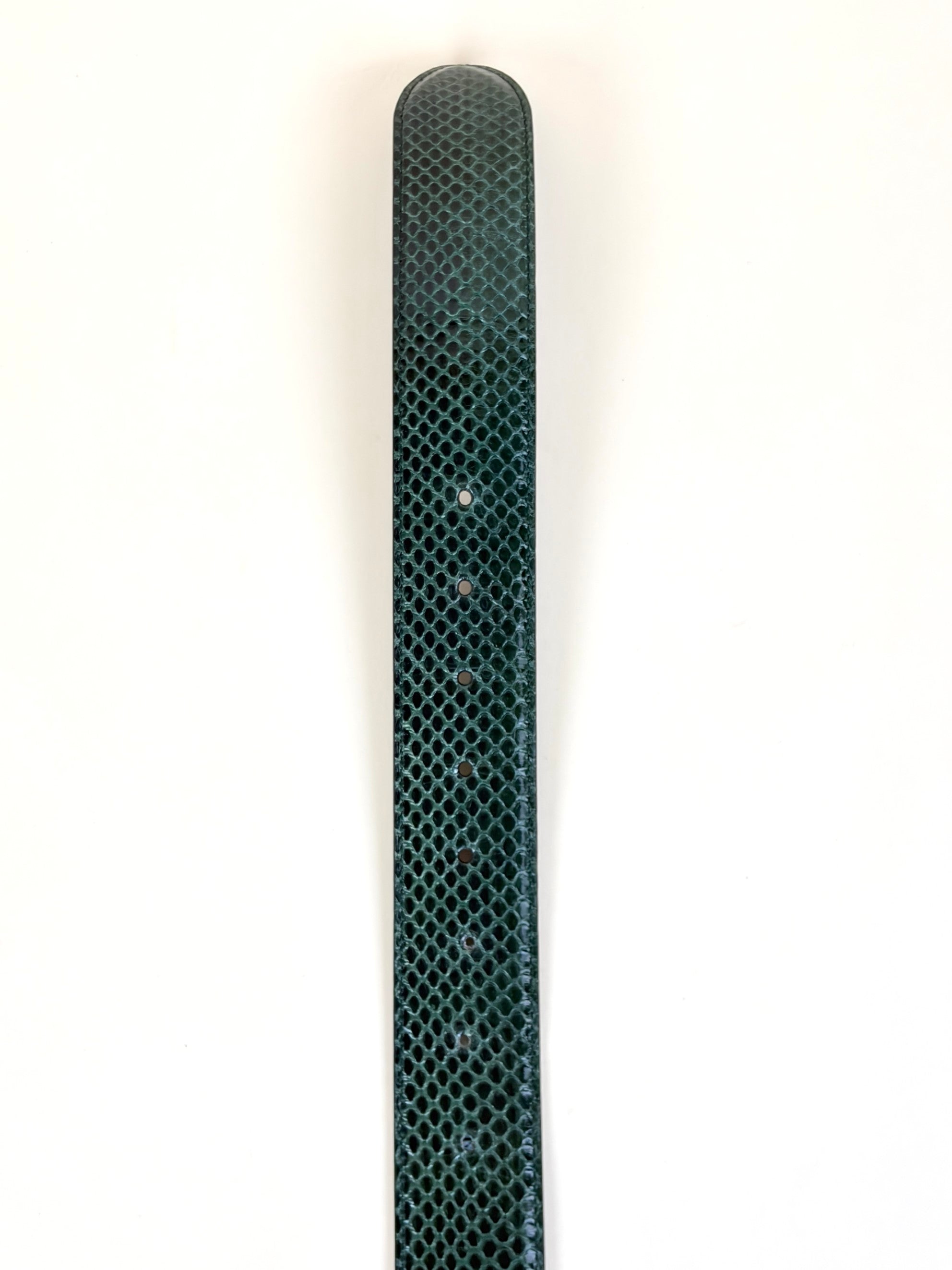 Gucci emerald, green python leather gg Marmont wide belt