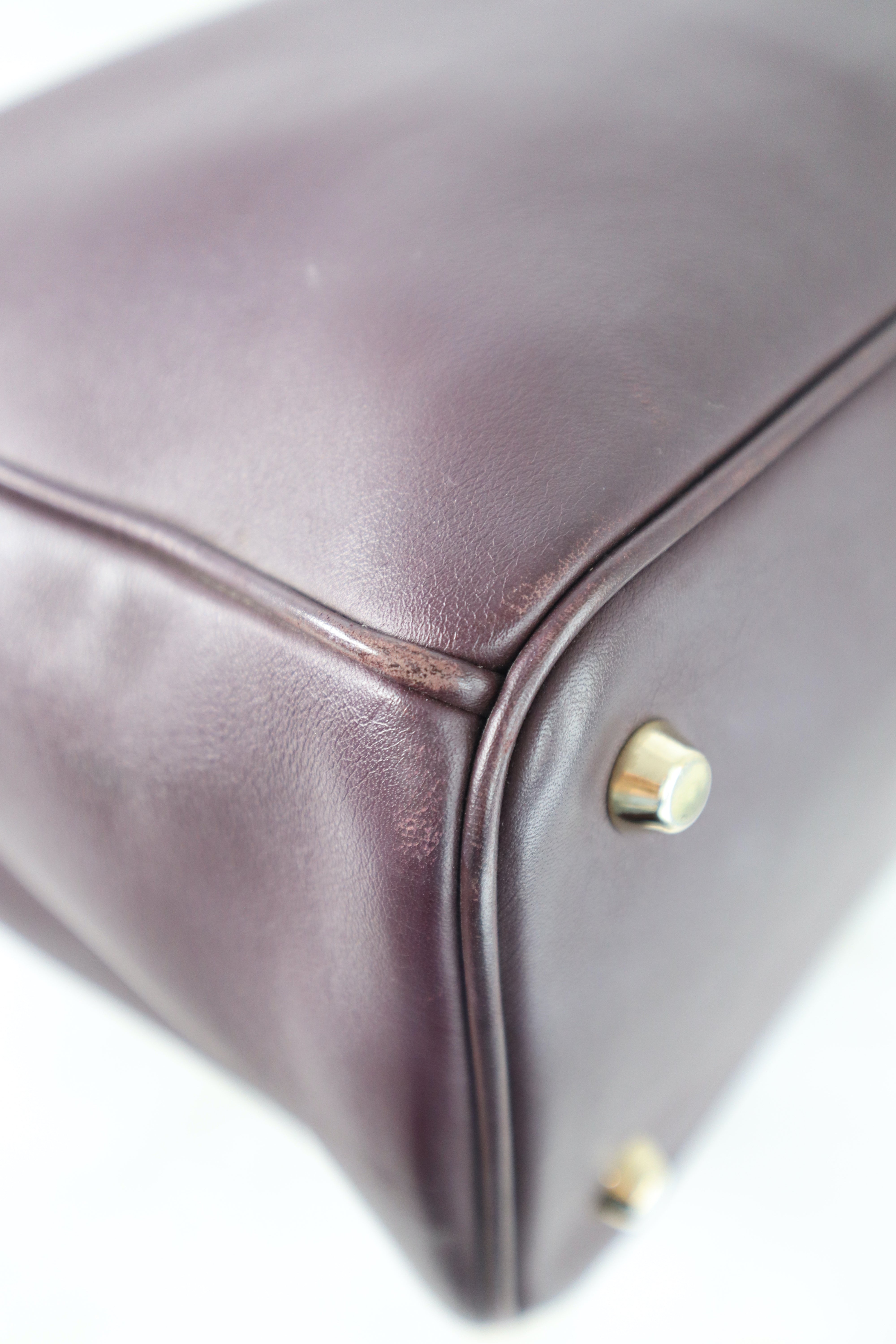 Christian Dior Burgundy Diorissimo Large Tote Bag