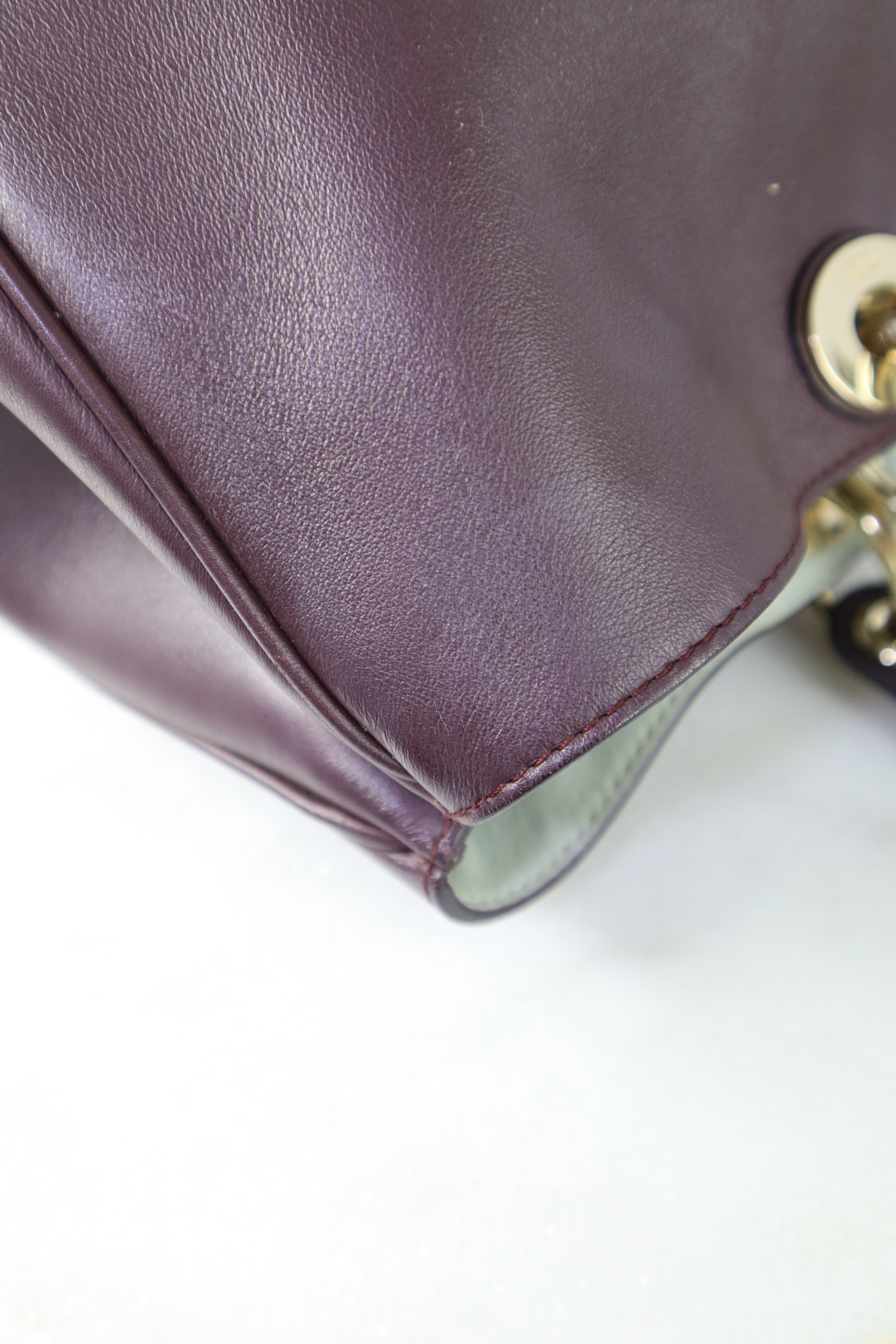 Christian Dior Burgundy Diorissimo Large Tote Bag-handbag-Christian Dior-The Closet Egypt