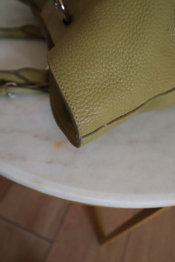 Prada Green Vitello Daino Tote Bag-handbag-Prada-The Closet Egypt