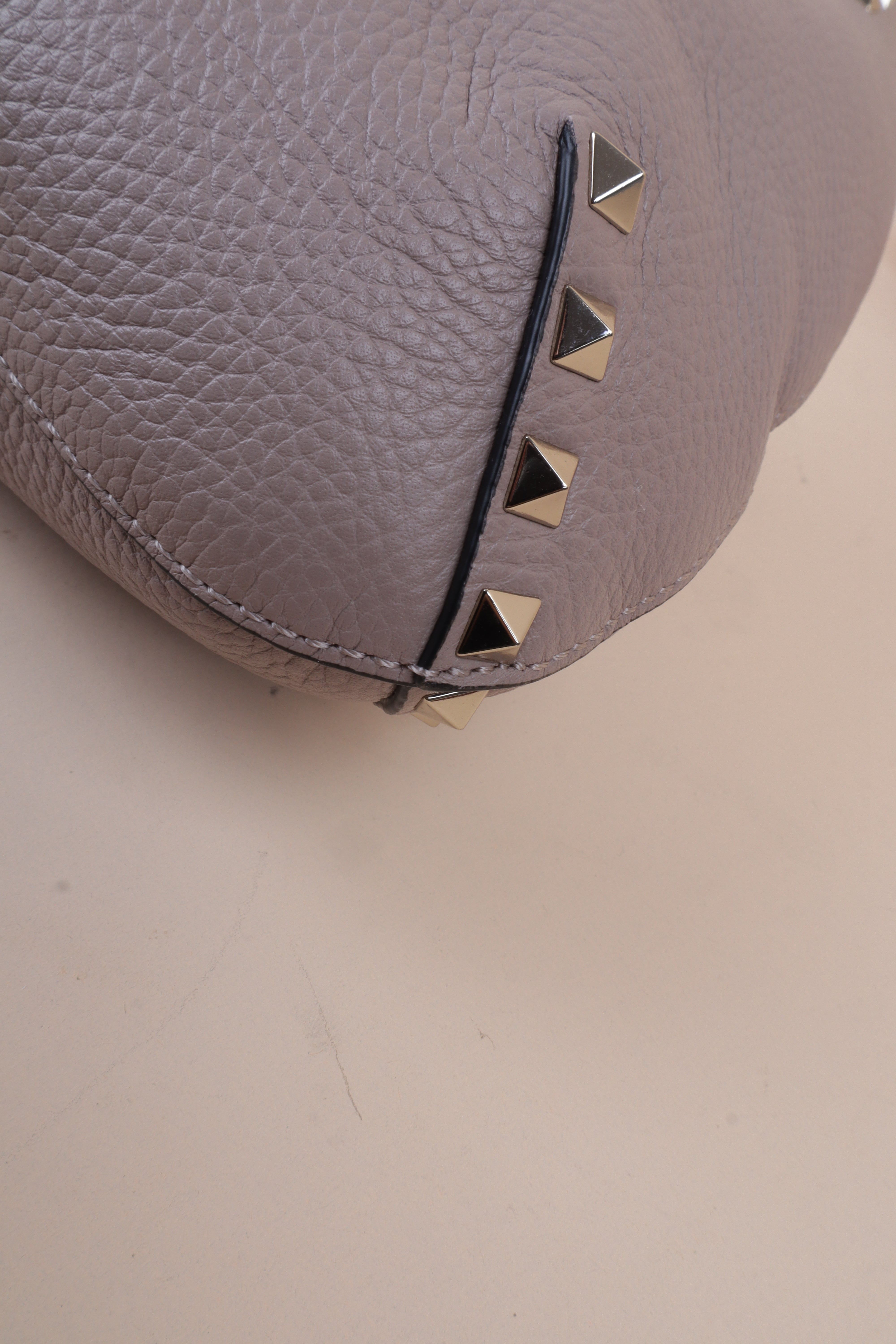 Valentino nude Rock studs Hobo Small Bag