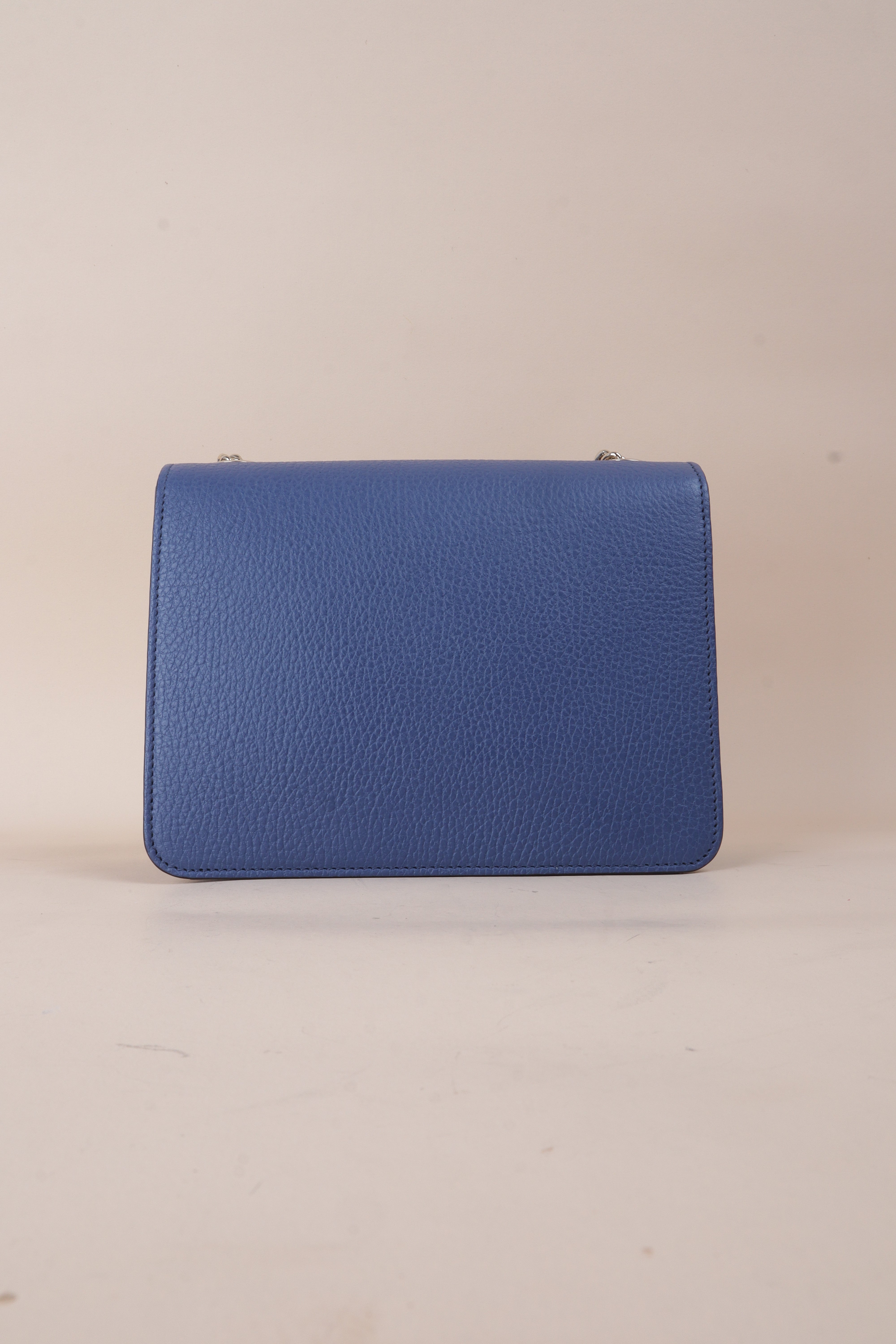 Gucci blue GG Interlocking Small Bag W/ Chain