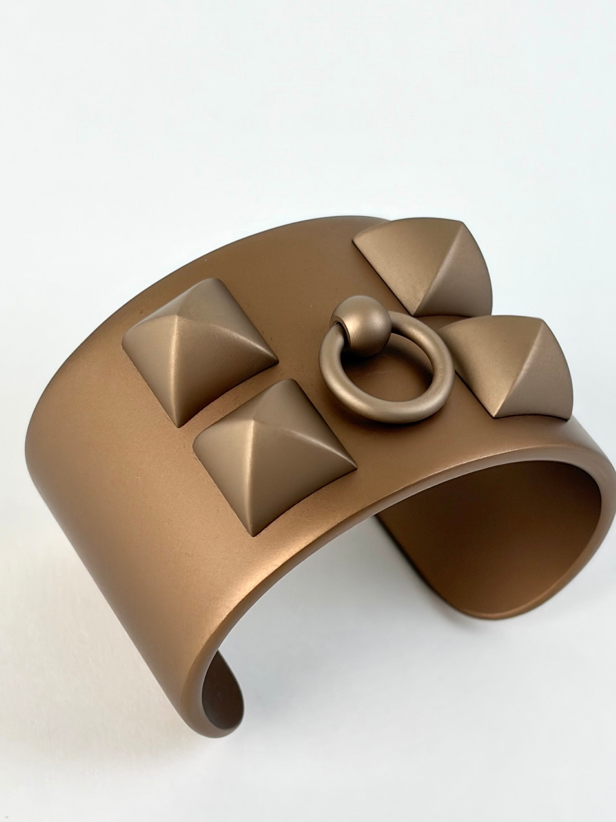 Hermes copper aluminum collier de chine sunset cuff bracelet