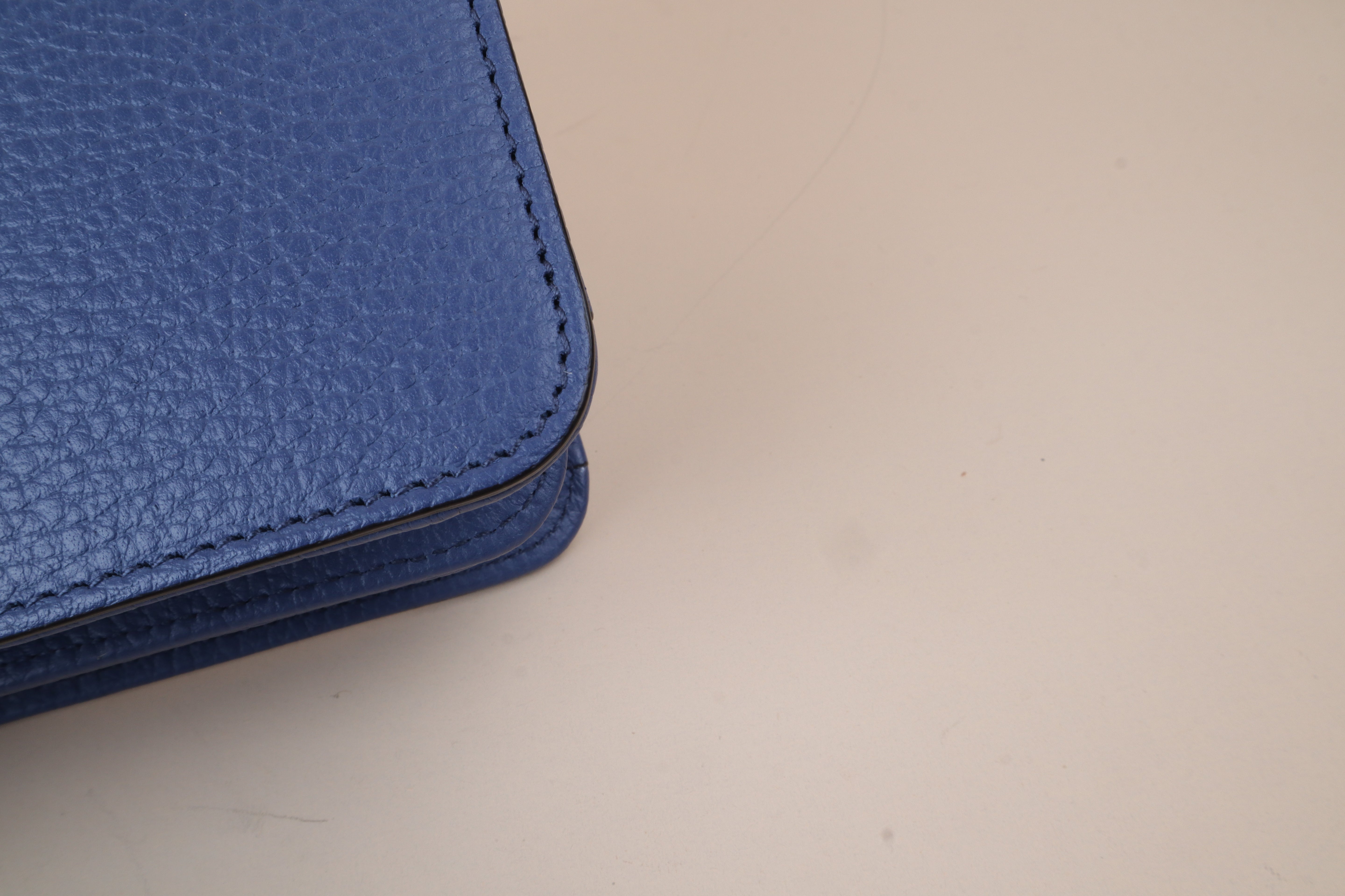 Gucci blue GG Interlocking Small Bag W/ Chain