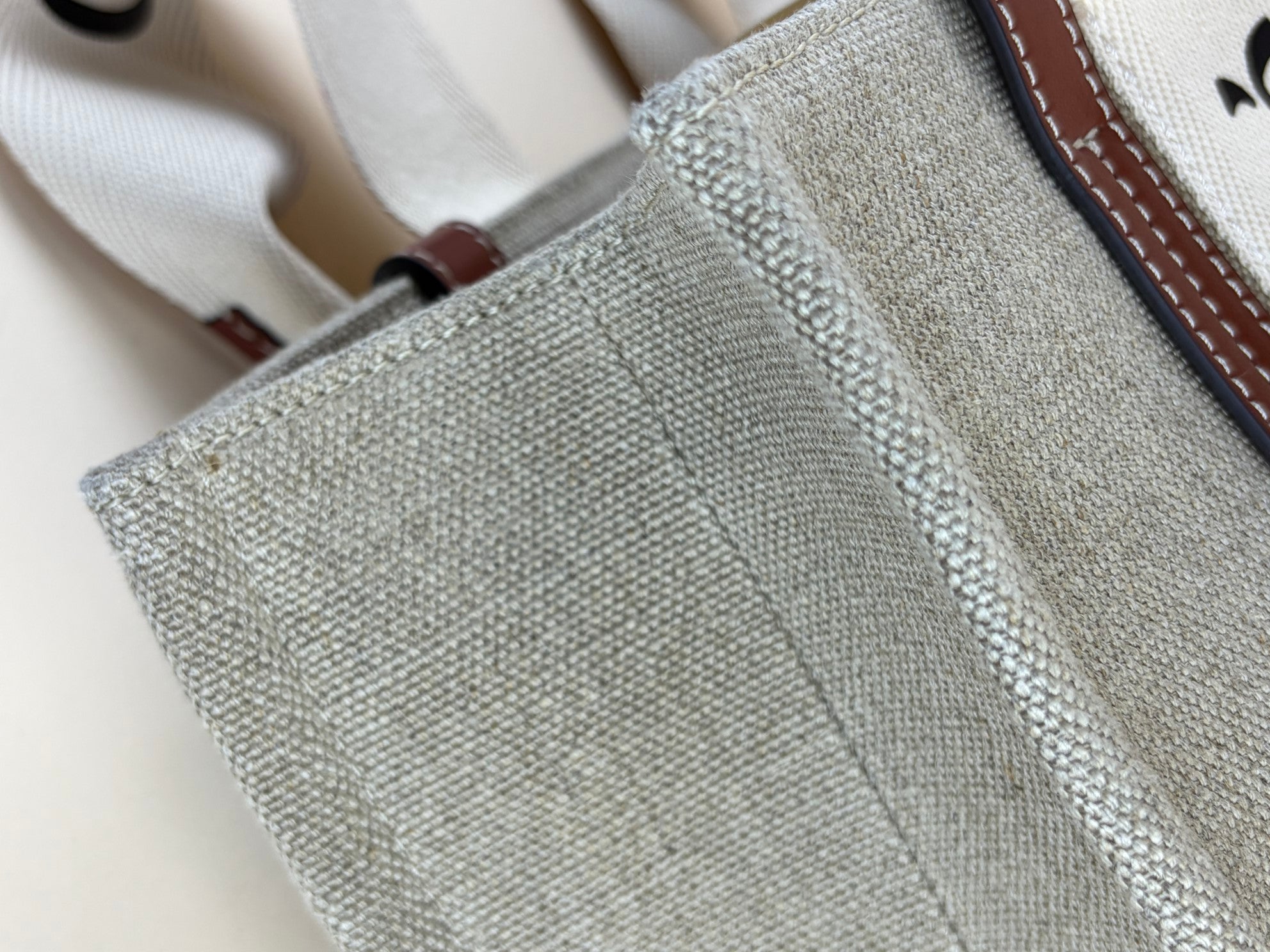 Chloe woody bicolor medium tote bag