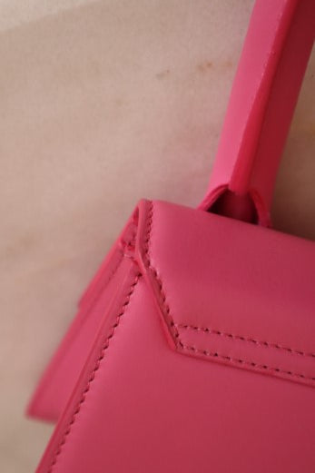 Jacquemus Pink Le Chique Megan Top Handle Bag-handbag-Jacquemus-The Closet Egypt